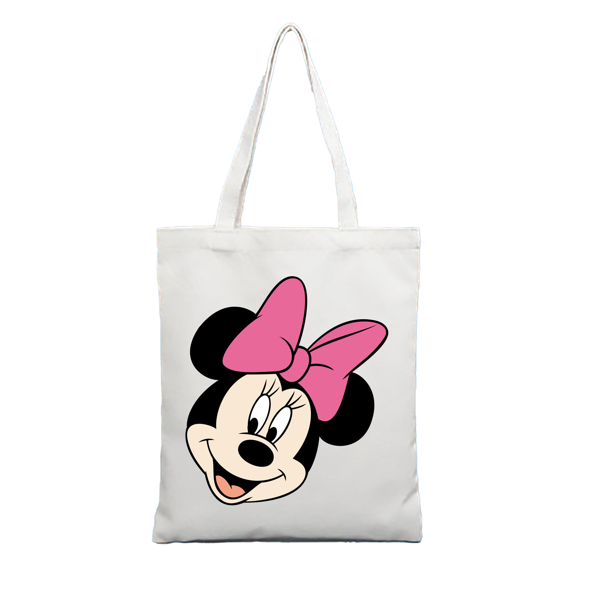 （画像用） ミッキーマウス Mickey Mouse 縦型キャンバス生地手提げバッグ　トートバッグ