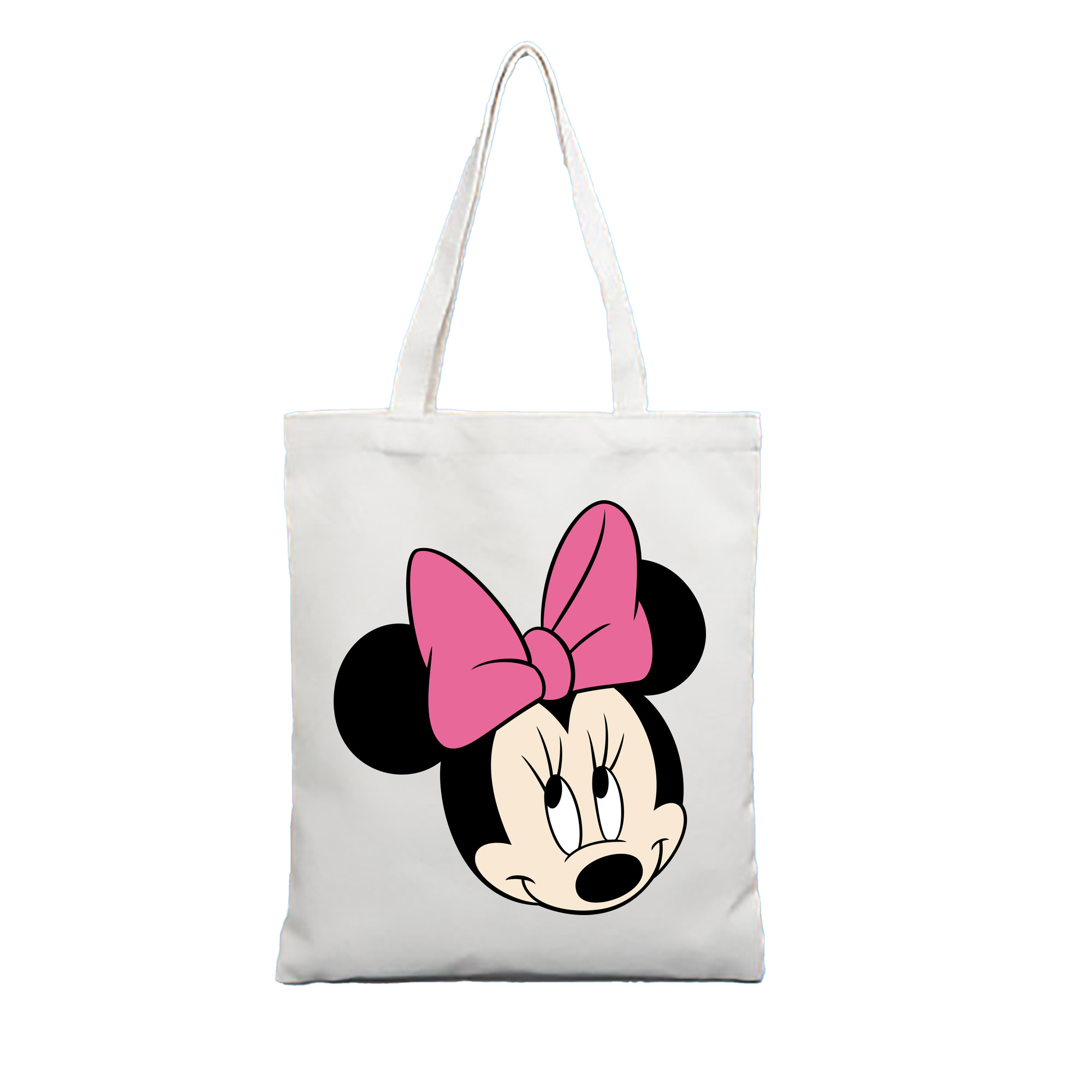 （画像用） ミッキーマウス Mickey Mouse 縦型キャンバス生地手提げバッグ　トートバッグ