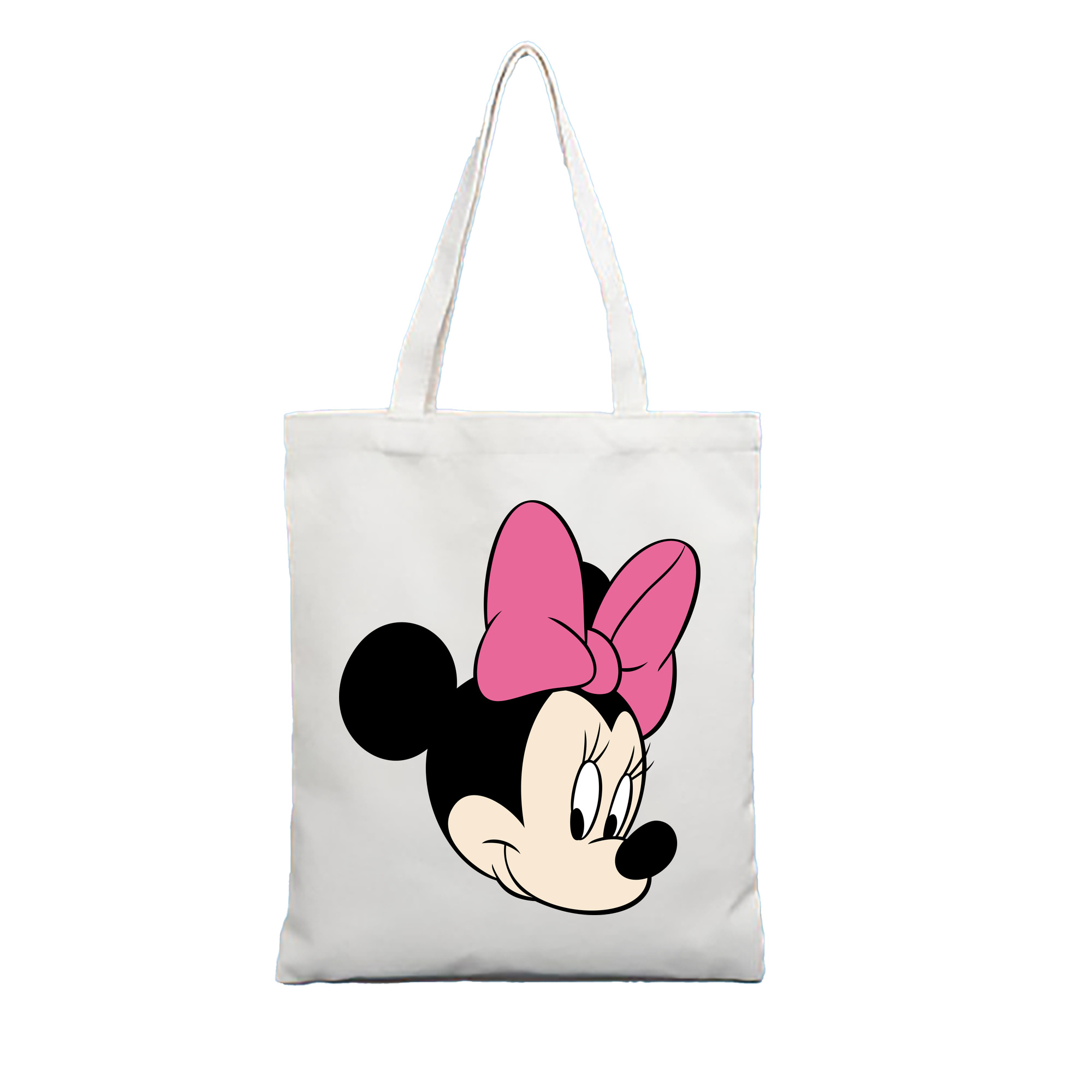 （画像用） ミッキーマウス Mickey Mouse 縦型キャンバス生地手提げバッグ　トートバッグ