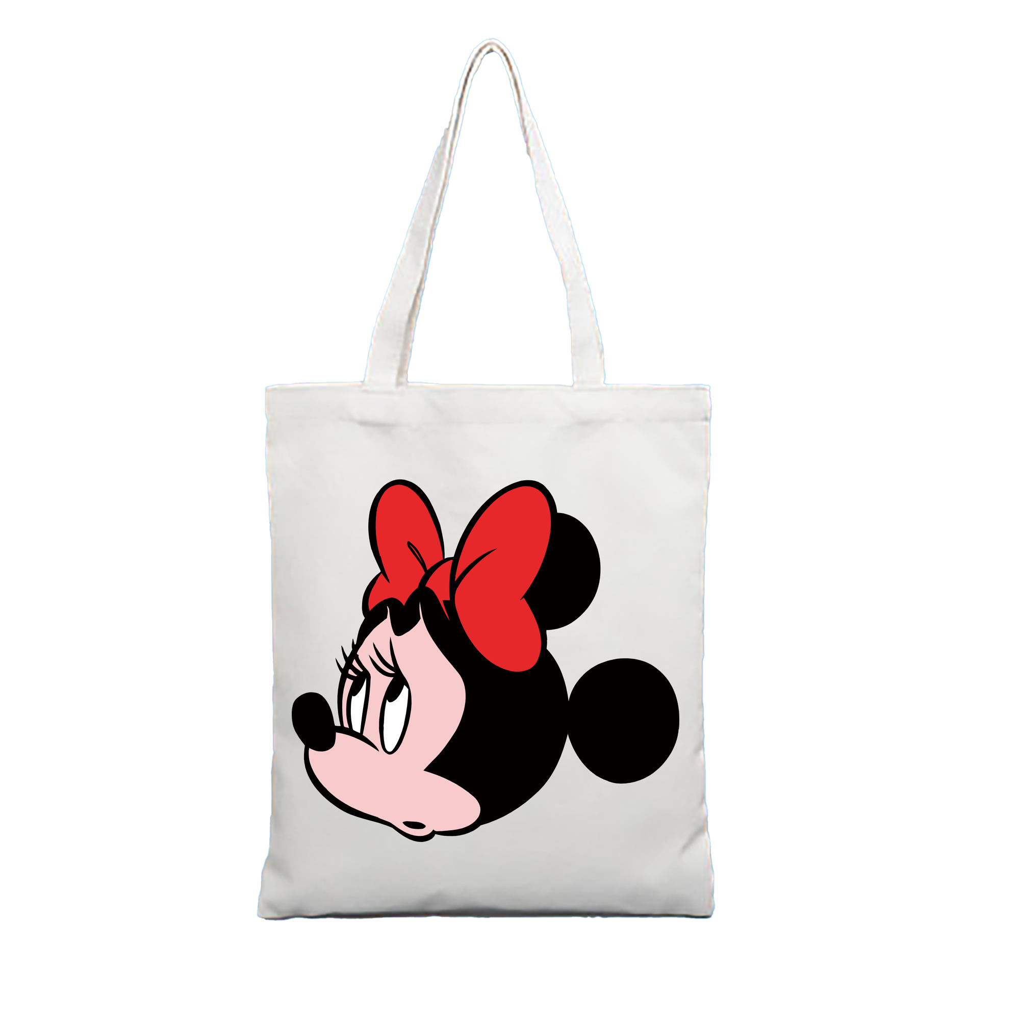 （画像用） ミッキーマウス Mickey Mouse 縦型キャンバス生地手提げバッグ　トートバッグ