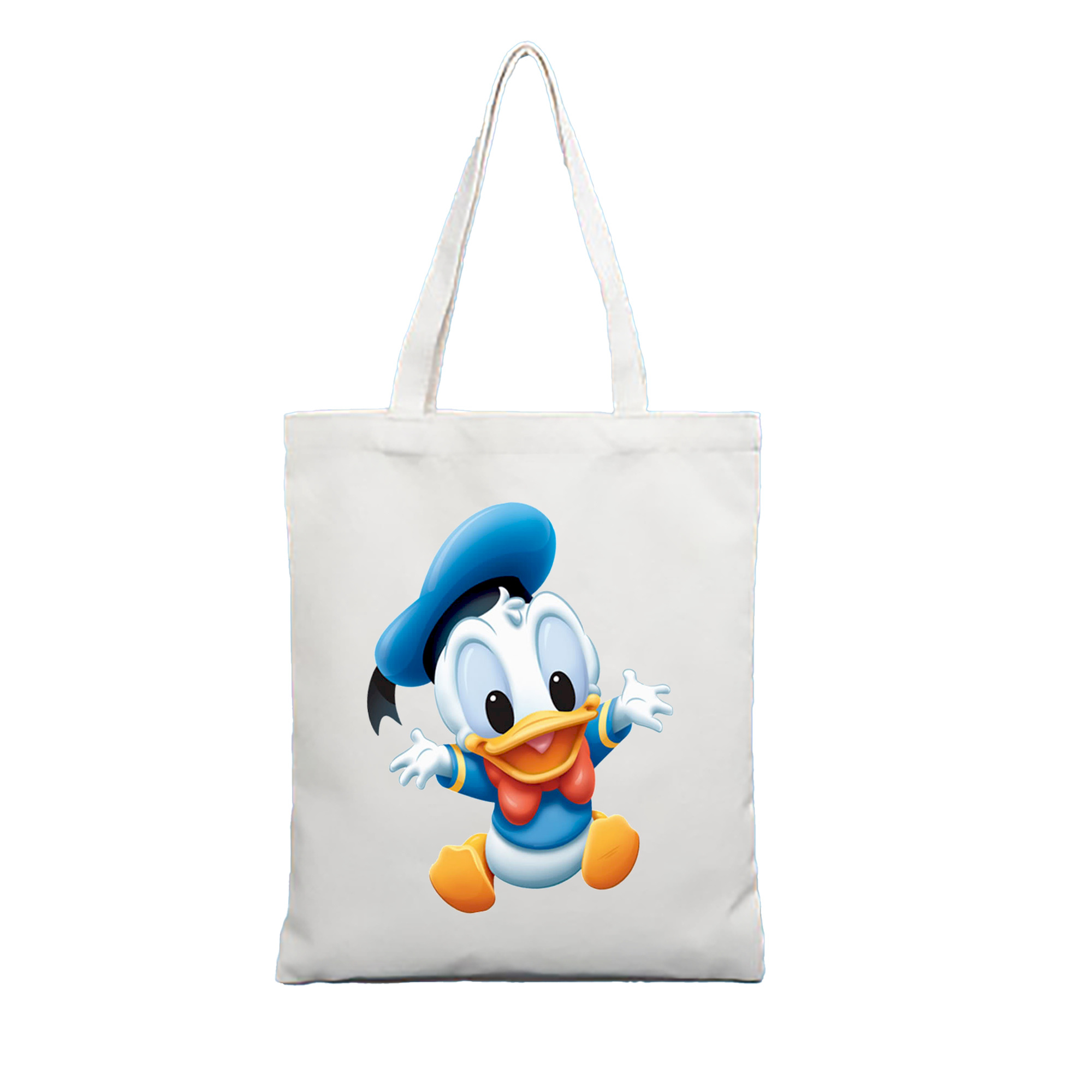 （画像用） ミッキーマウス Mickey Mouse 縦型キャンバス生地手提げバッグ　トートバッグ