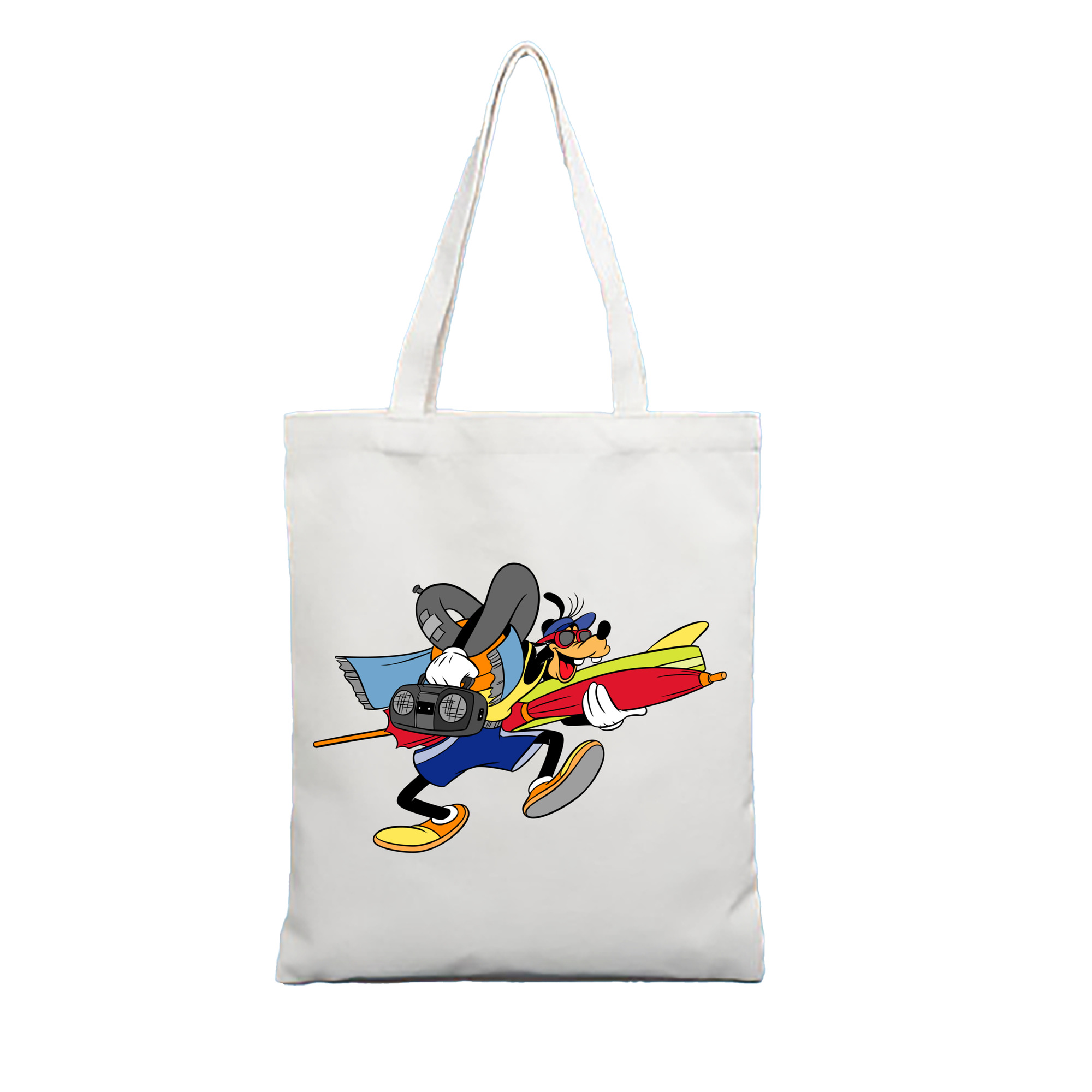 （画像用） ミッキーマウス Mickey Mouse 縦型キャンバス生地手提げバッグ　トートバッグ