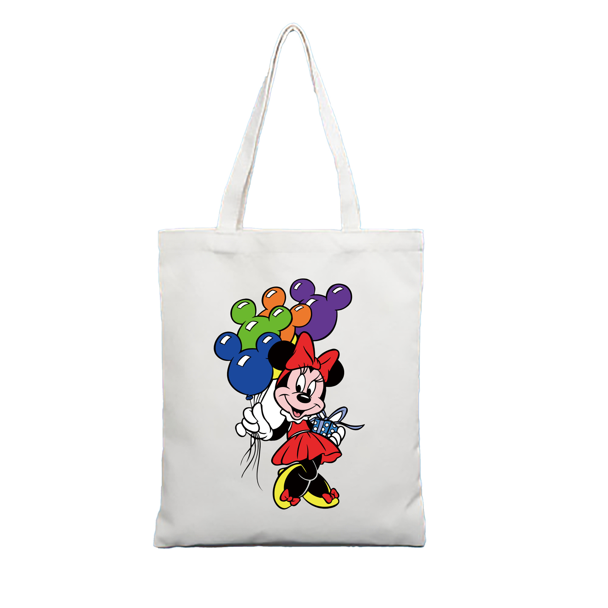 （画像用） ミッキーマウス Mickey Mouse 縦型キャンバス生地手提げバッグ　トートバッグ