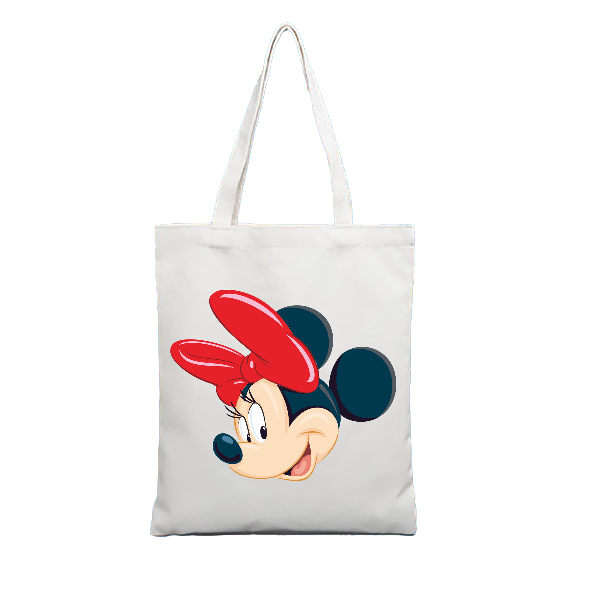 （画像用） ミッキーマウス Mickey Mouse 縦型キャンバス生地手提げバッグ　トートバッグ