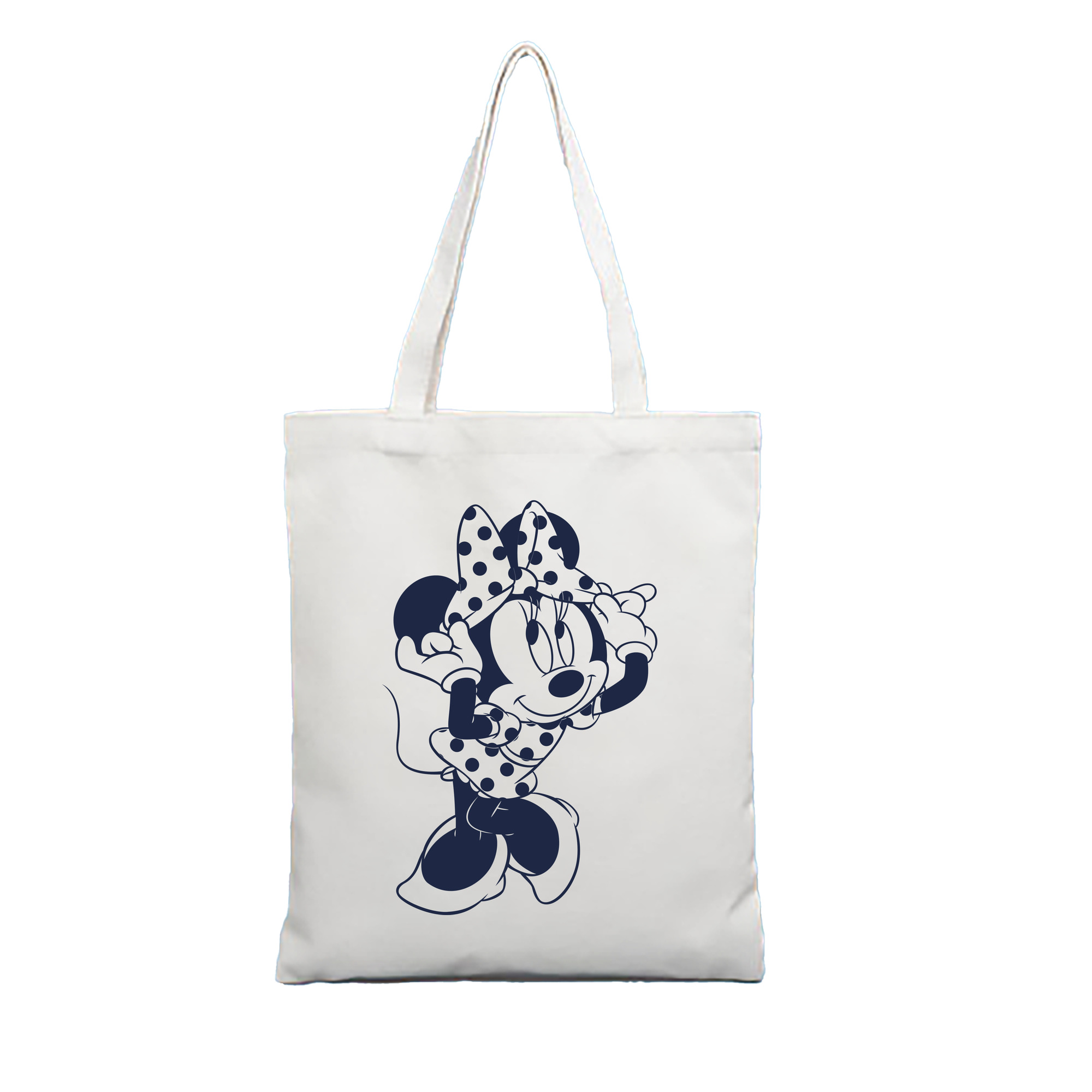 （画像用） ミッキーマウス Mickey Mouse 縦型キャンバス生地手提げバッグ　トートバッグ