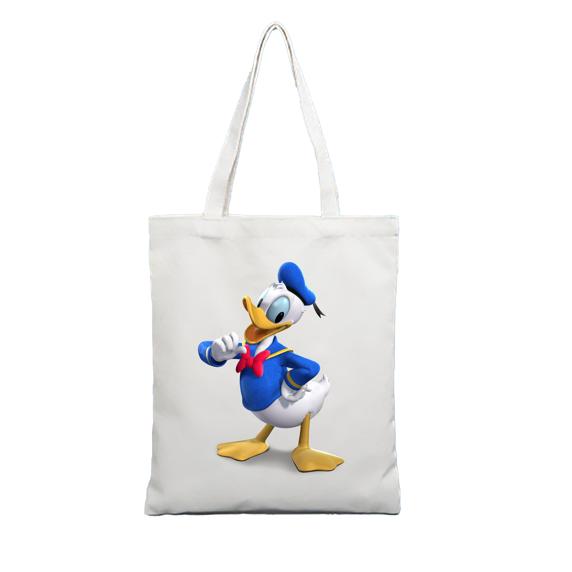 ミッキーマウス Mickey Mouse 縦型キャンバス生地手提げバッグ　トートバッグ