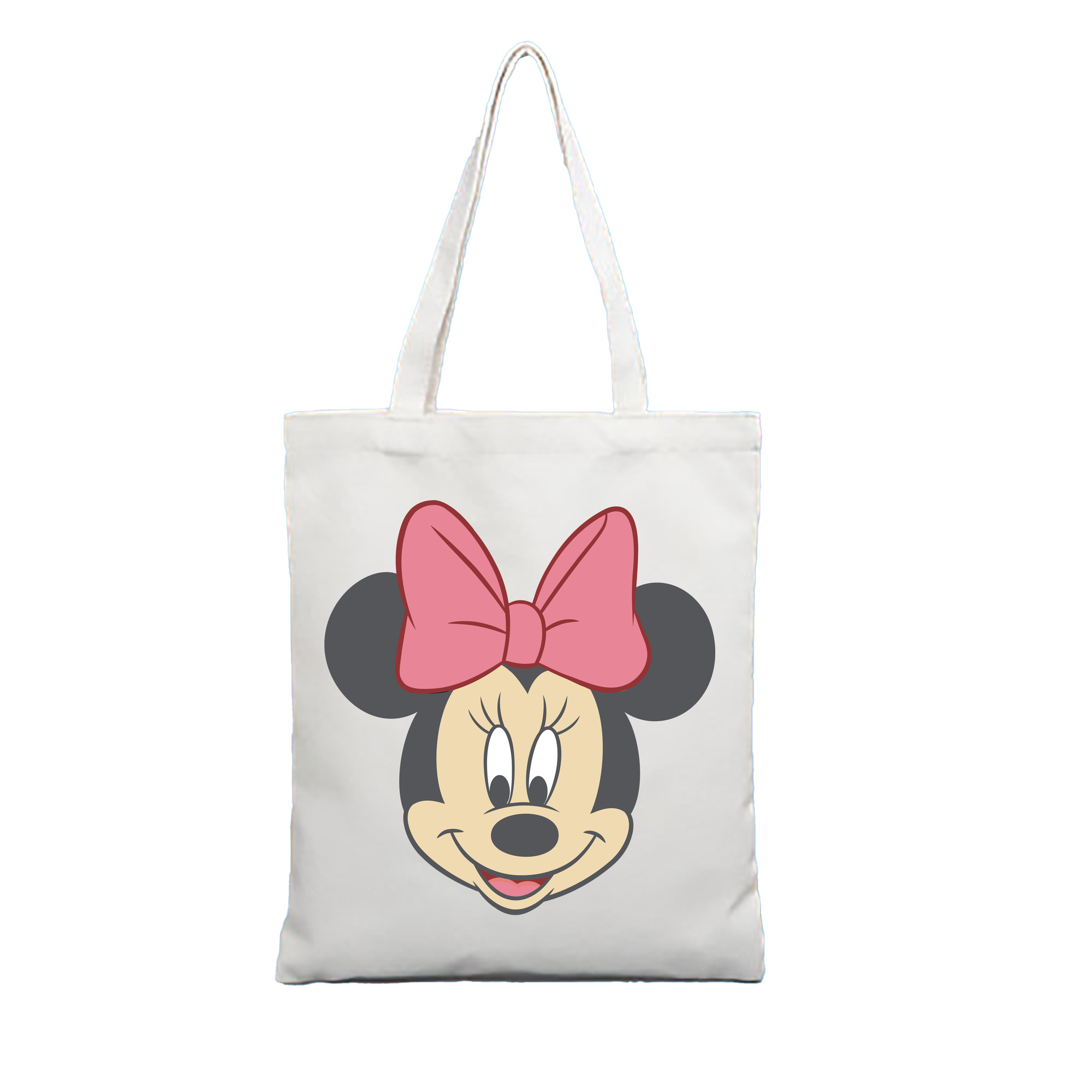 （画像用） ミッキーマウス Mickey Mouse 縦型キャンバス生地手提げバッグ　トートバッグ