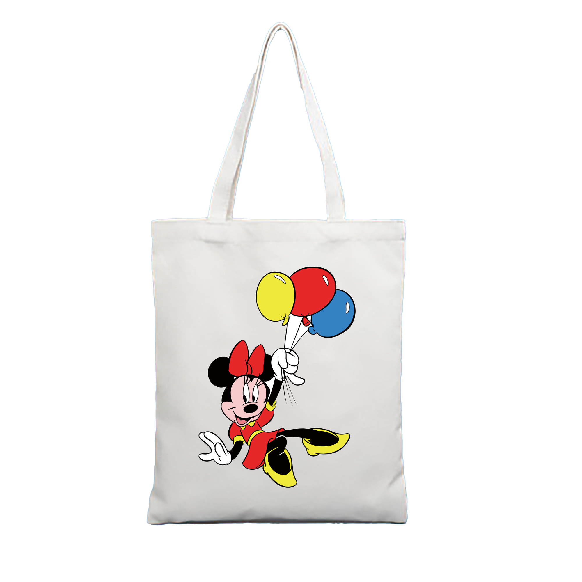 （画像用） ミッキーマウス Mickey Mouse 縦型キャンバス生地手提げバッグ　トートバッグ