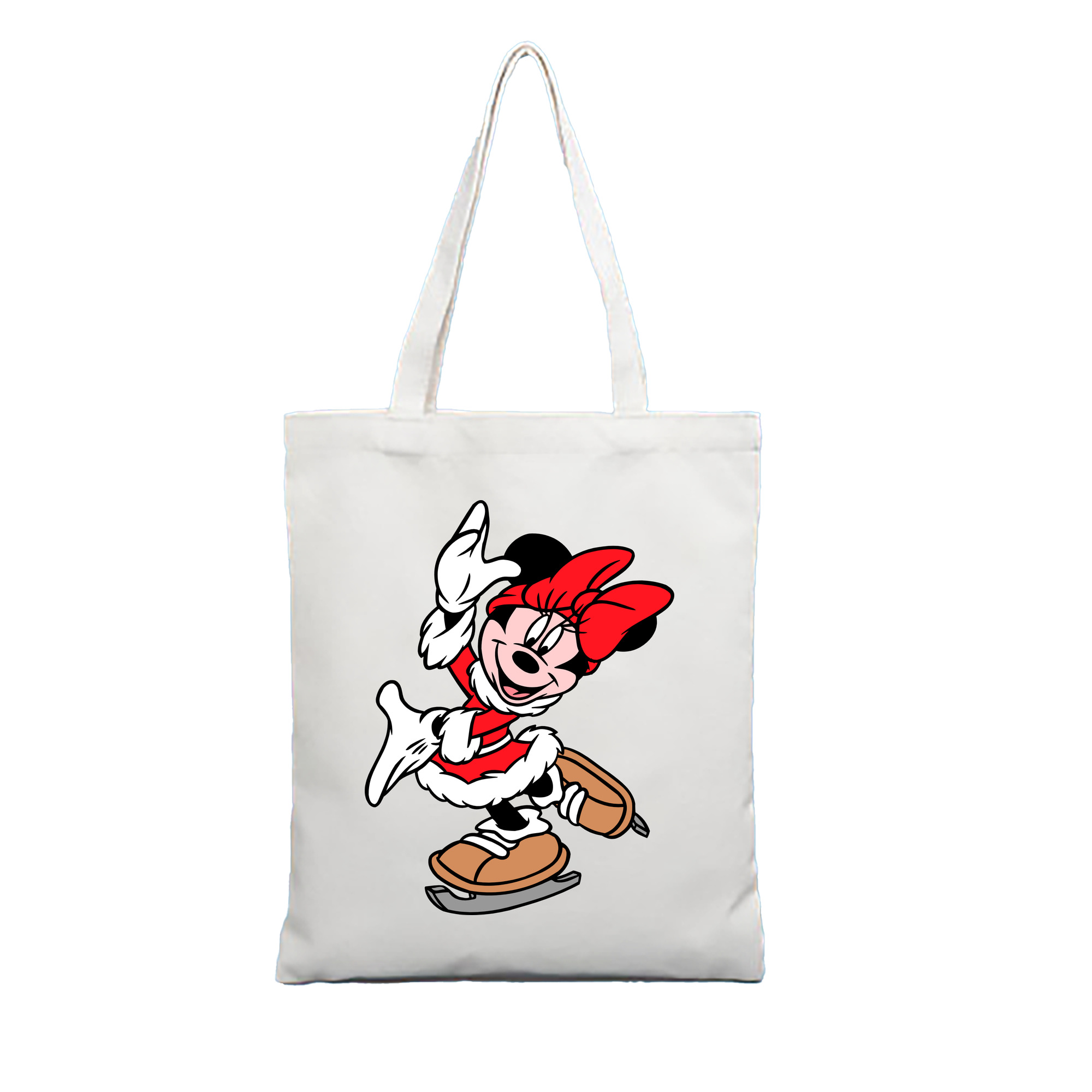 （画像用） ミッキーマウス Mickey Mouse 縦型キャンバス生地手提げバッグ　トートバッグ