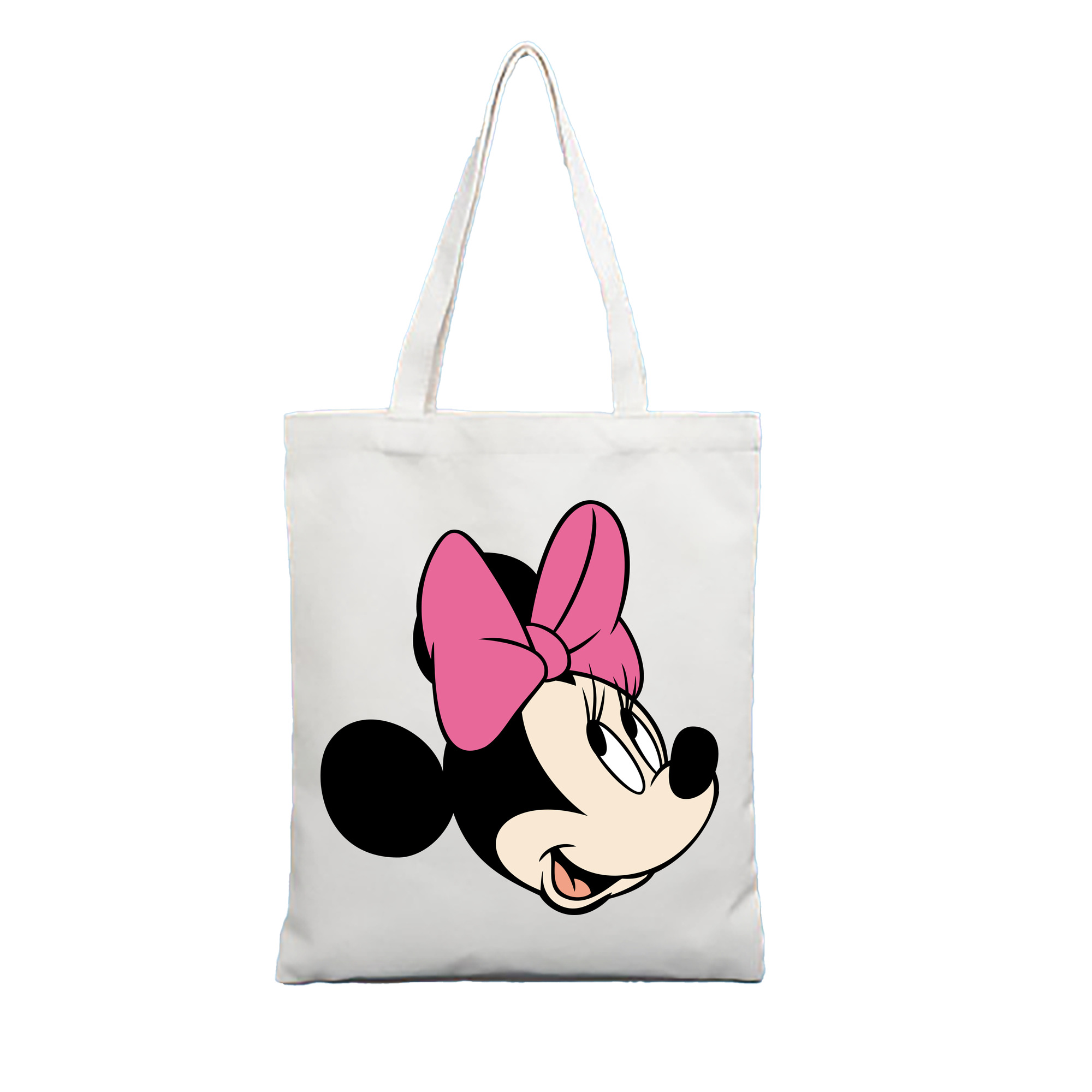 （画像用） ミッキーマウス Mickey Mouse 縦型キャンバス生地手提げバッグ　トートバッグ