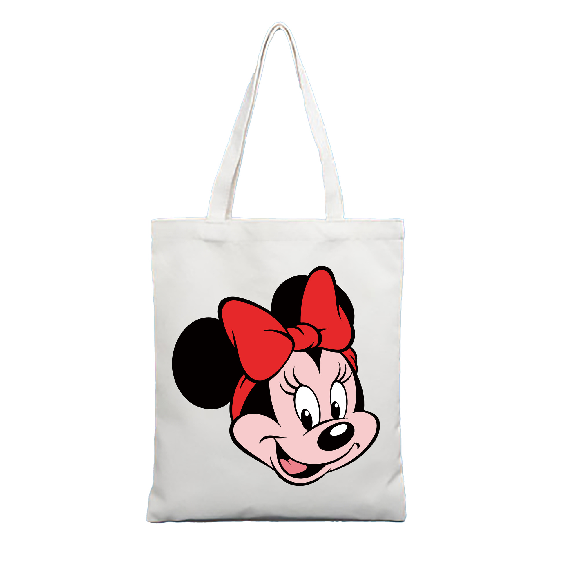 （画像用） ミッキーマウス Mickey Mouse 縦型キャンバス生地手提げバッグ　トートバッグ