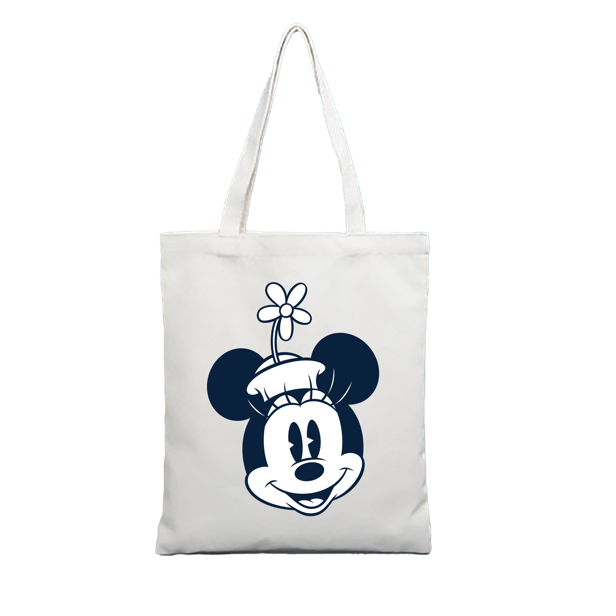 （画像用） ミッキーマウス Mickey Mouse 縦型キャンバス生地手提げバッグ　トートバッグ