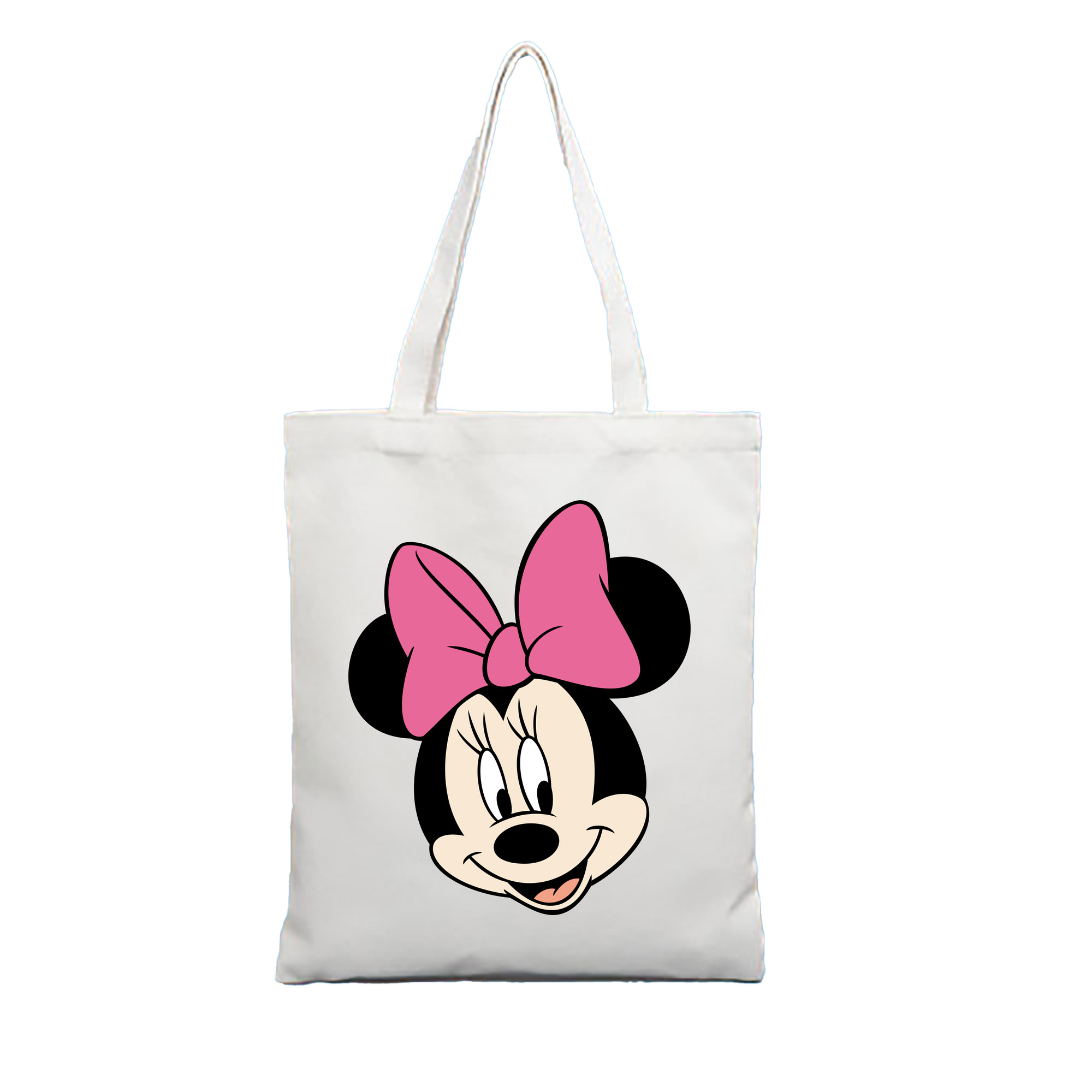 （画像用） ミッキーマウス Mickey Mouse 縦型キャンバス生地手提げバッグ　トートバッグ