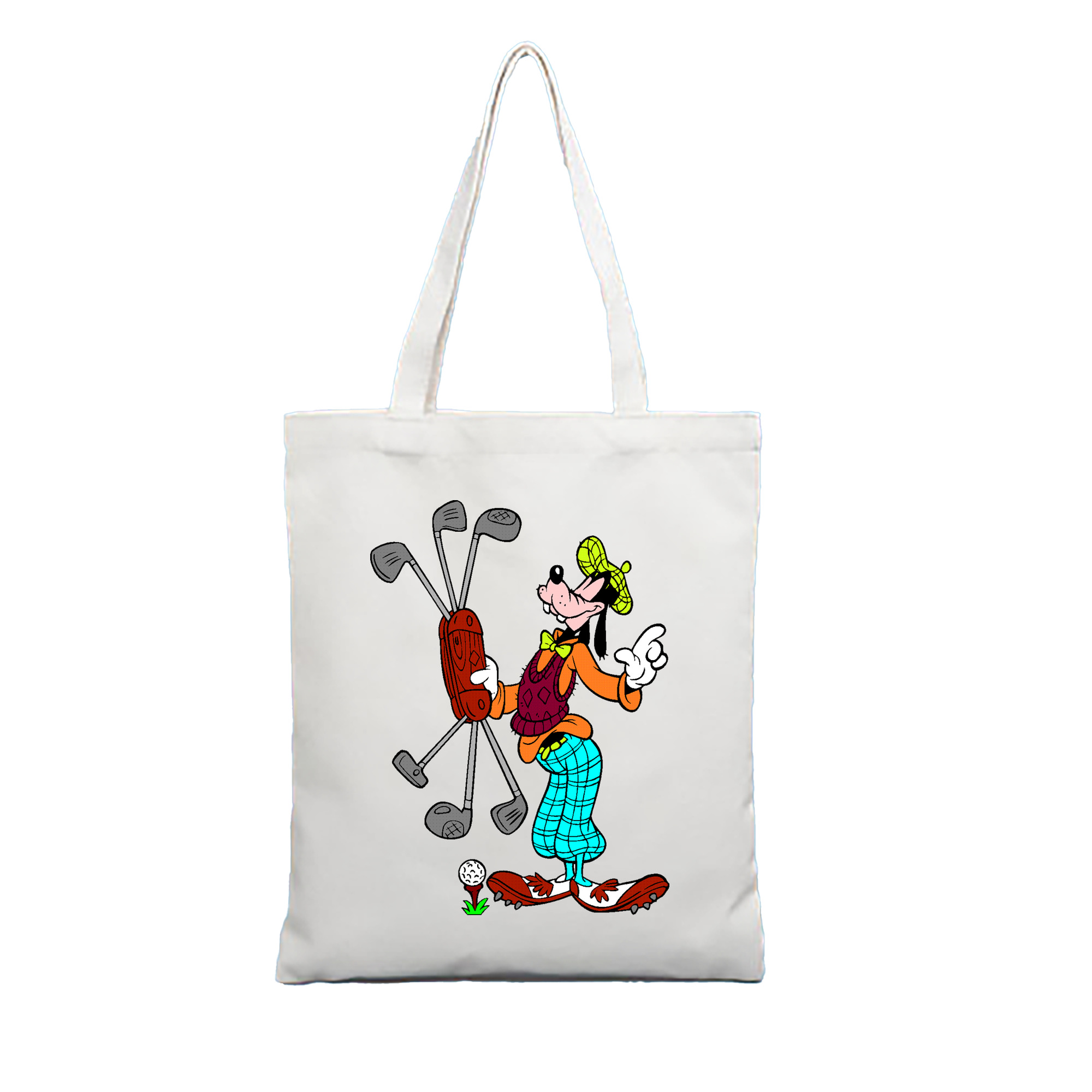 （画像用） ミッキーマウス Mickey Mouse 縦型キャンバス生地手提げバッグ　トートバッグ