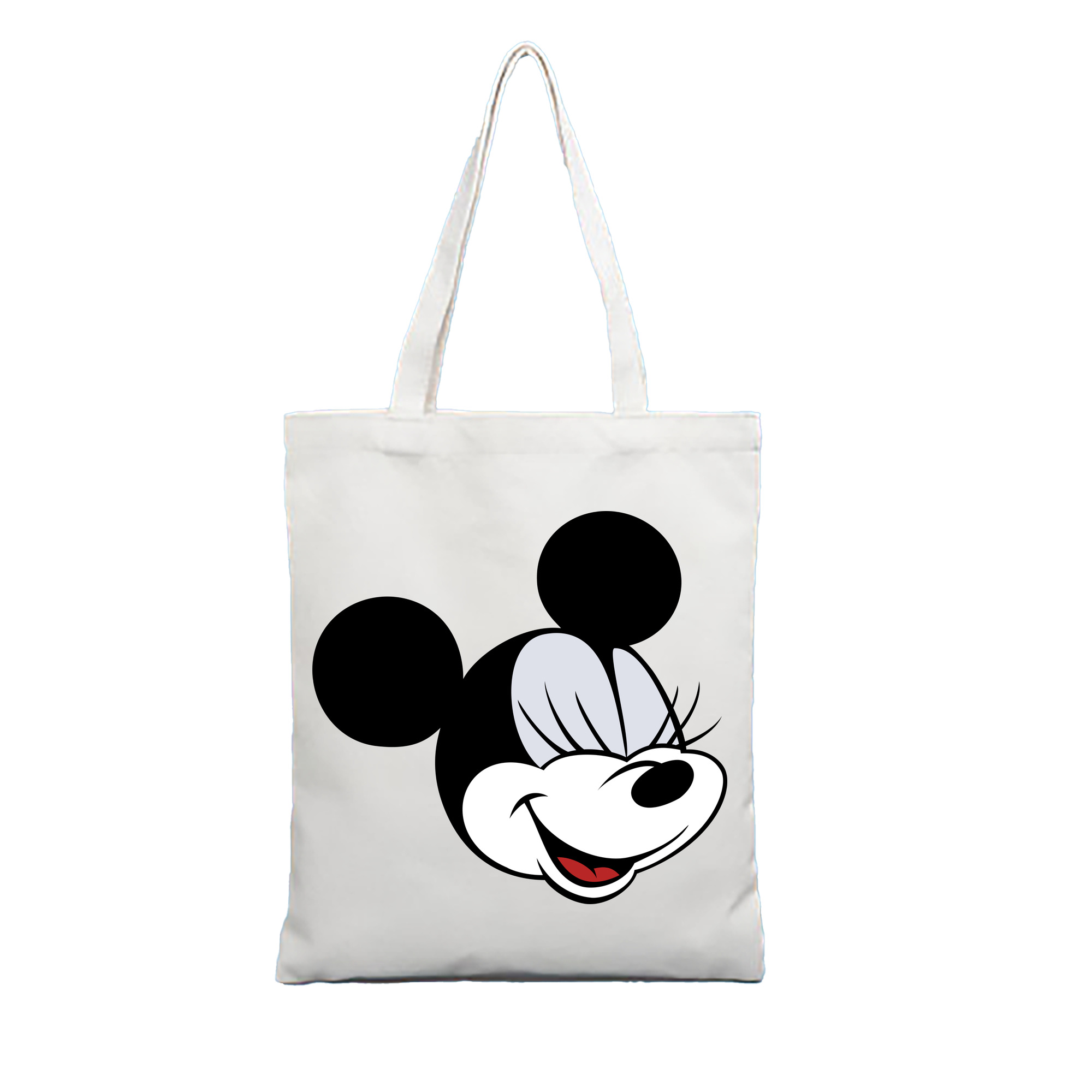 （画像用） ミッキーマウス Mickey Mouse 縦型キャンバス生地手提げバッグ　トートバッグ