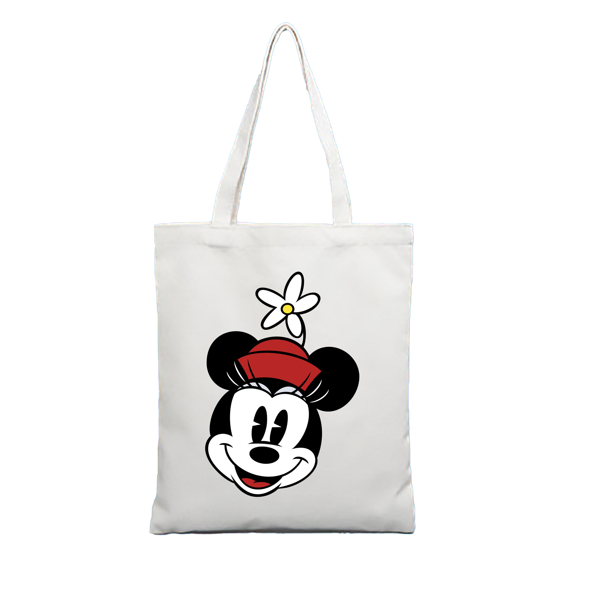 （画像用） ミッキーマウス Mickey Mouse 縦型キャンバス生地手提げバッグ　トートバッグ
