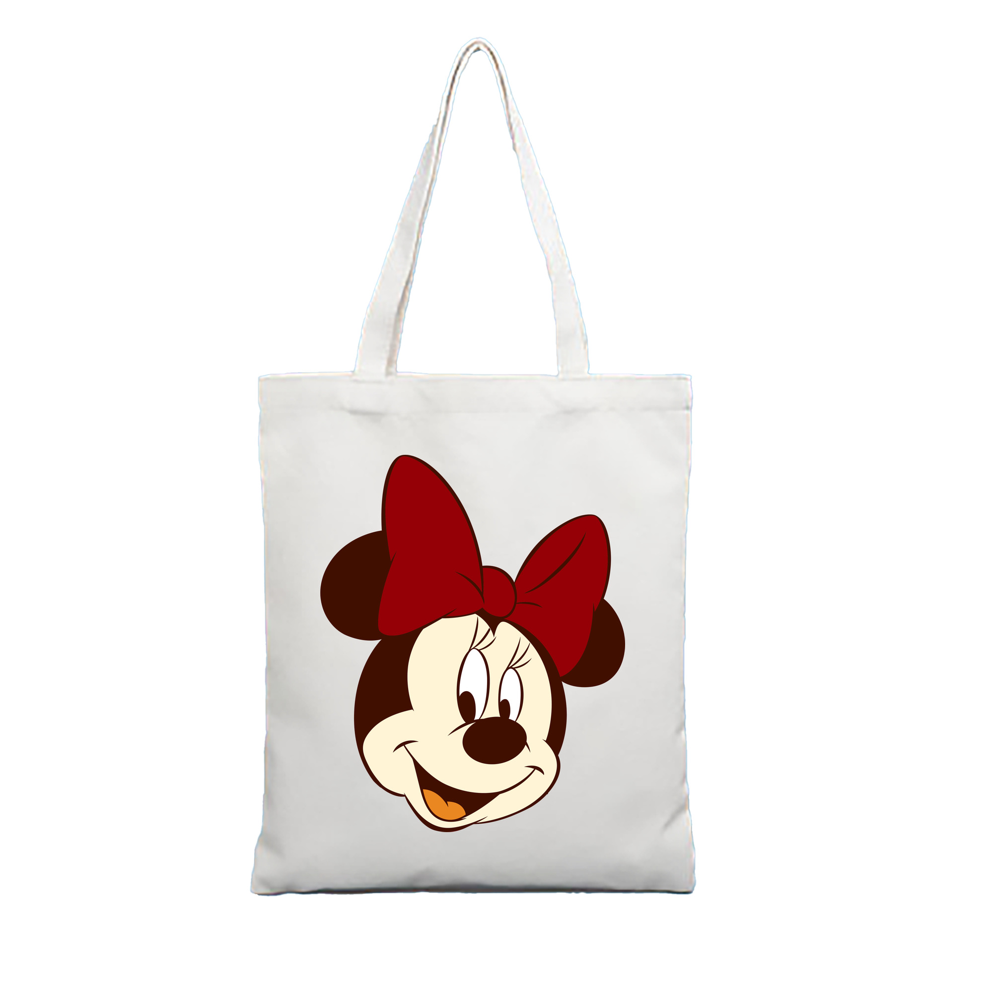 （画像用） ミッキーマウス Mickey Mouse 縦型キャンバス生地手提げバッグ　トートバッグ