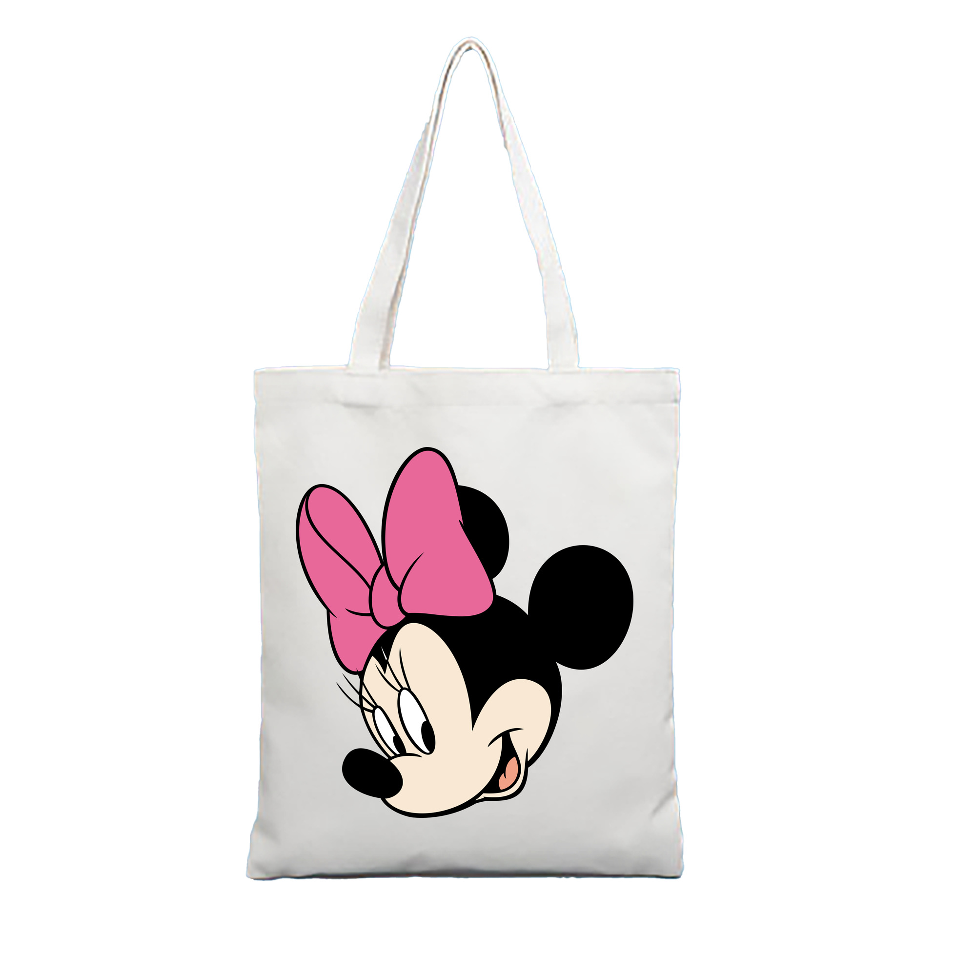 （画像用） ミッキーマウス Mickey Mouse 縦型キャンバス生地手提げバッグ　トートバッグ