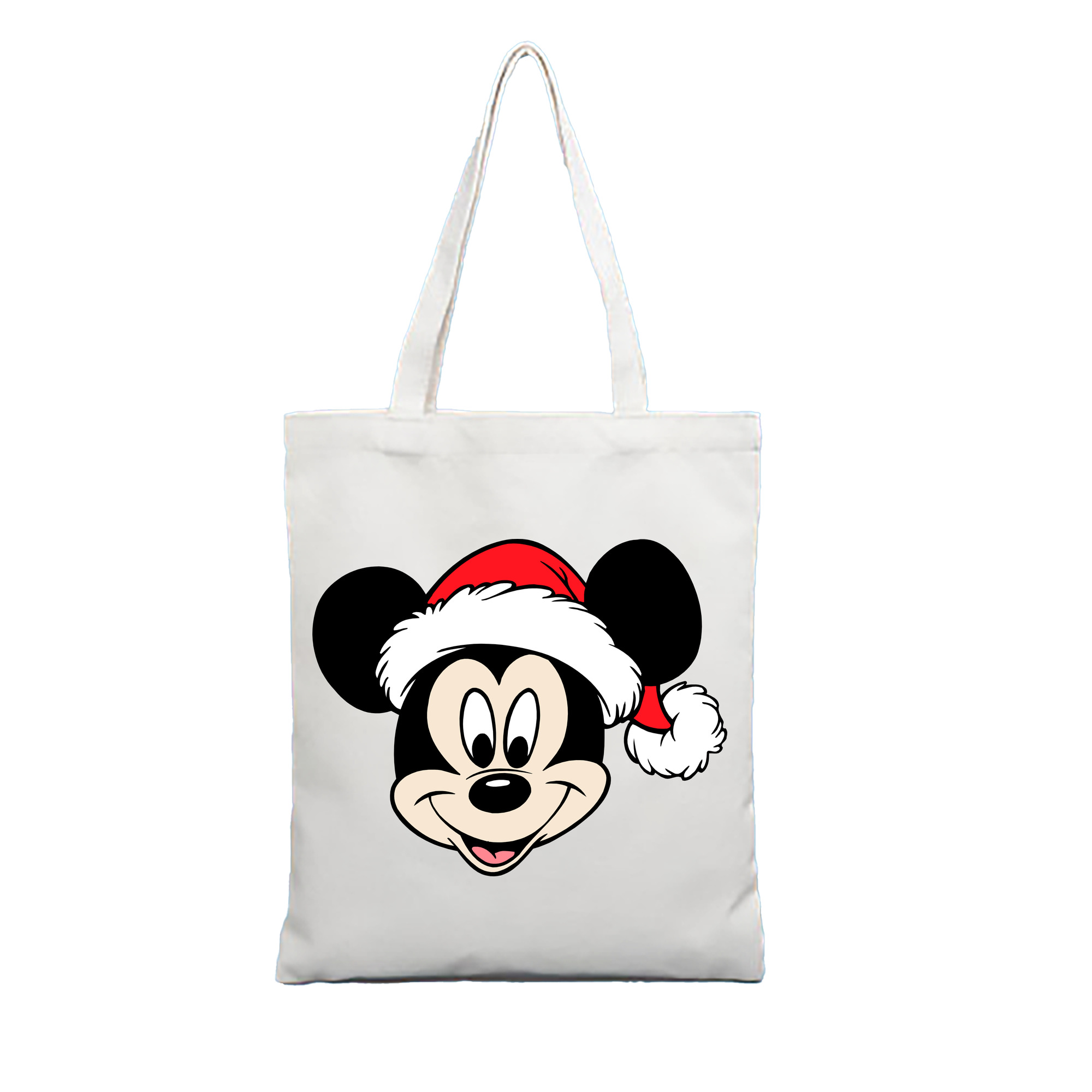 （画像用） ミッキーマウス Mickey Mouse 縦型キャンバス生地手提げバッグ　トートバッグ