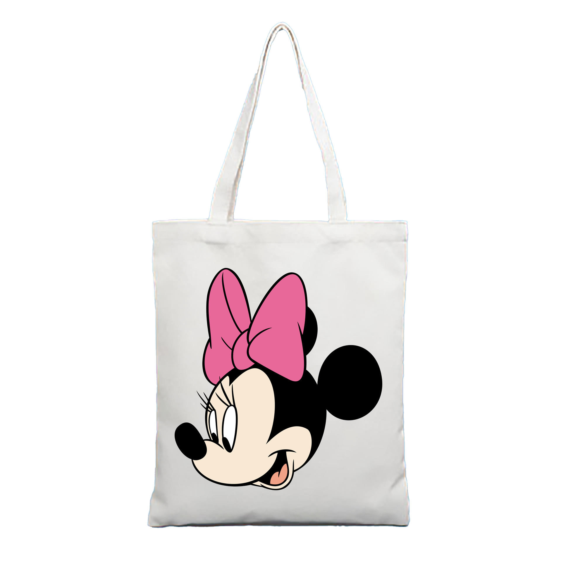 （画像用） ミッキーマウス Mickey Mouse 縦型キャンバス生地手提げバッグ　トートバッグ