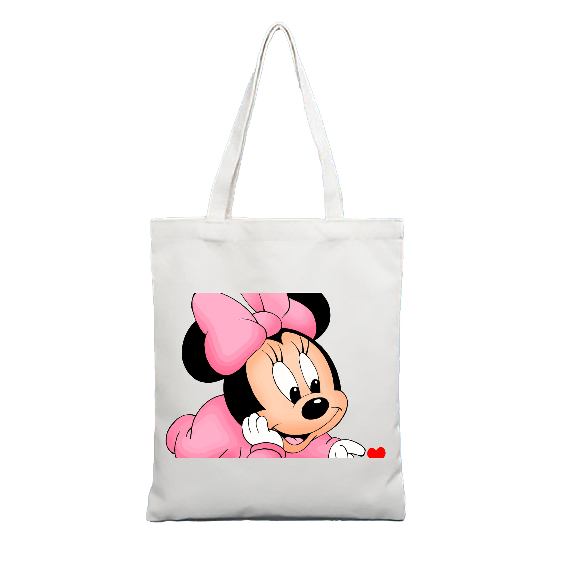 （画像用） ミッキーマウス Mickey Mouse 縦型キャンバス生地手提げバッグ　トートバッグ