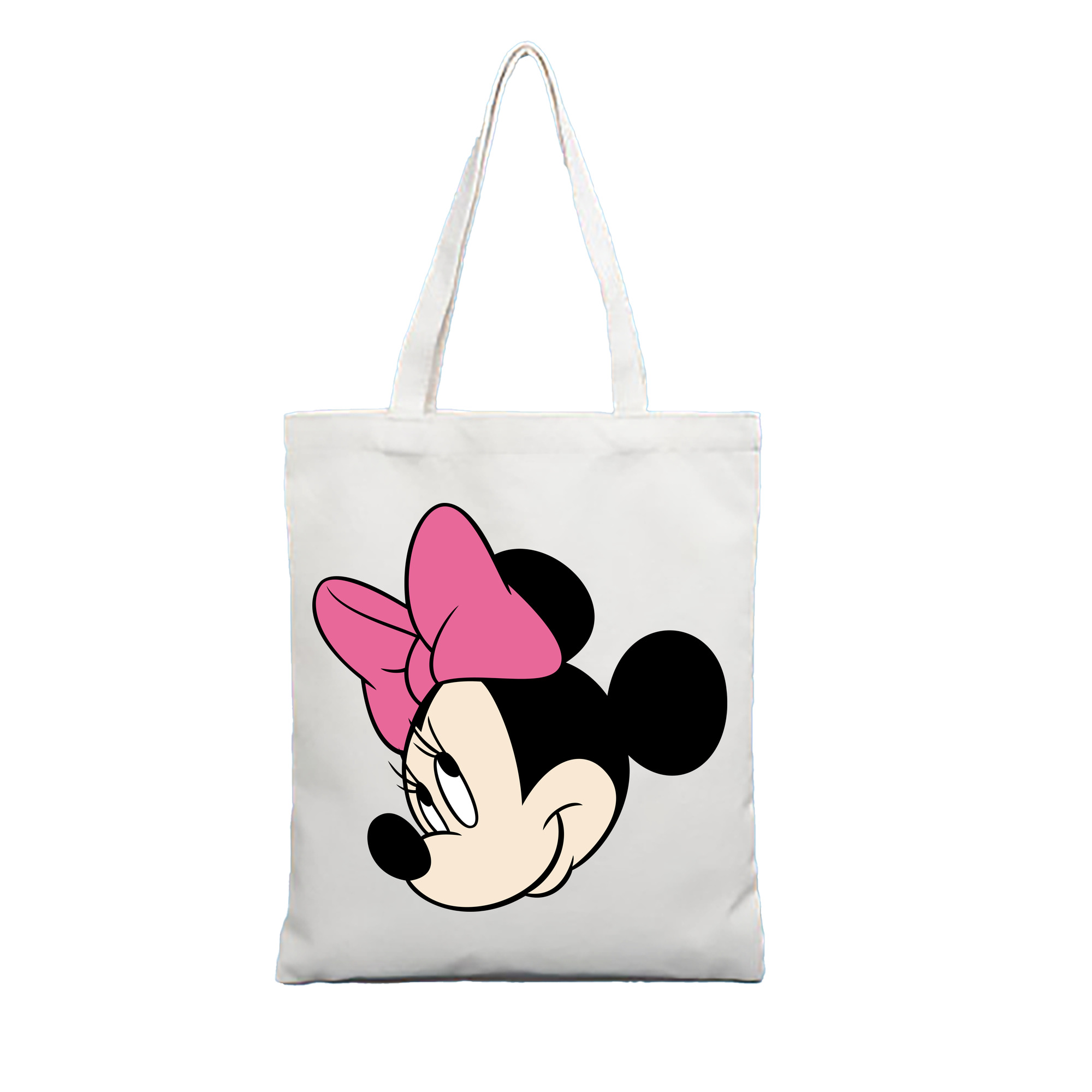 （画像用） ミッキーマウス Mickey Mouse 縦型キャンバス生地手提げバッグ　トートバッグ