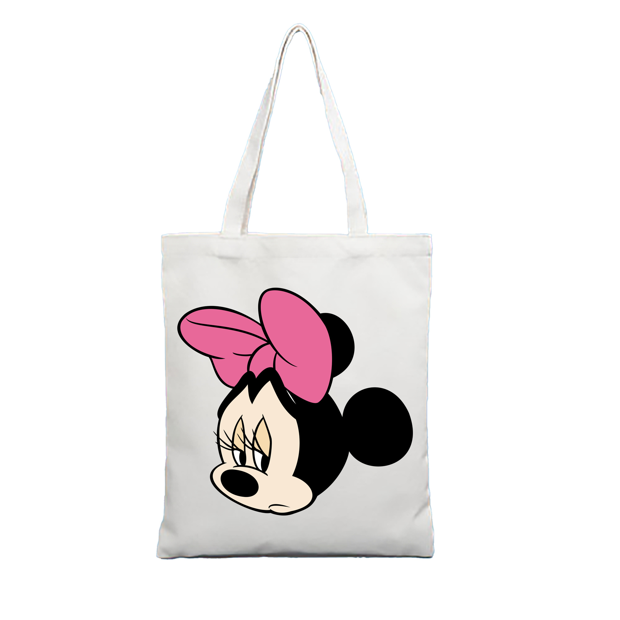（画像用） ミッキーマウス Mickey Mouse 縦型キャンバス生地手提げバッグ　トートバッグ