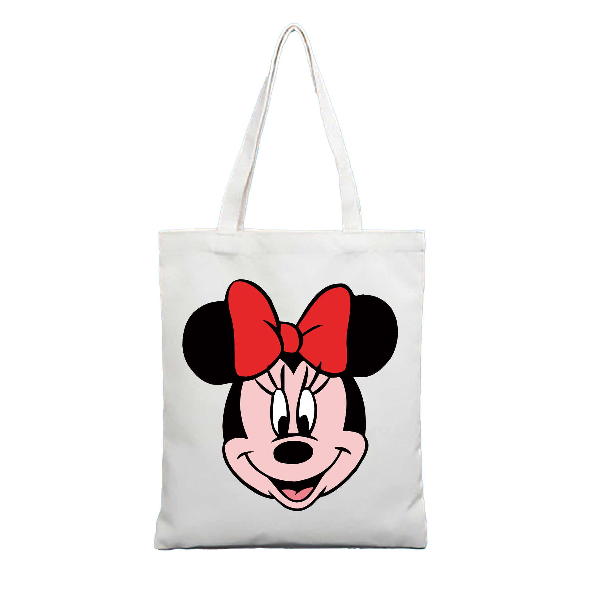 （画像用） ミッキーマウス Mickey Mouse 縦型キャンバス生地手提げバッグ　トートバッグ