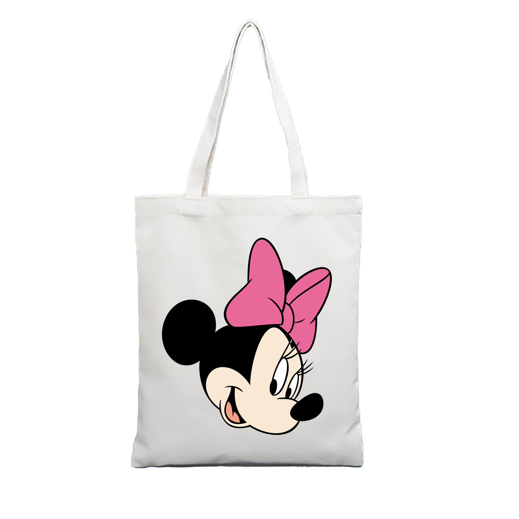 （画像用） ミッキーマウス Mickey Mouse 縦型キャンバス生地手提げバッグ　トートバッグ