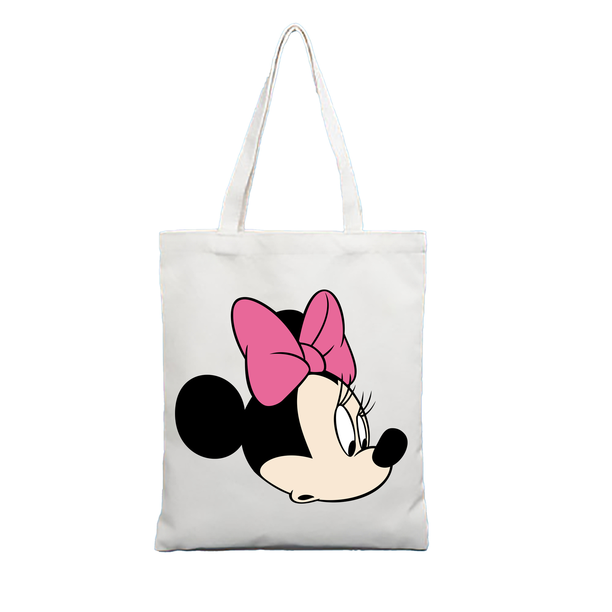 （画像用） ミッキーマウス Mickey Mouse 縦型キャンバス生地手提げバッグ　トートバッグ