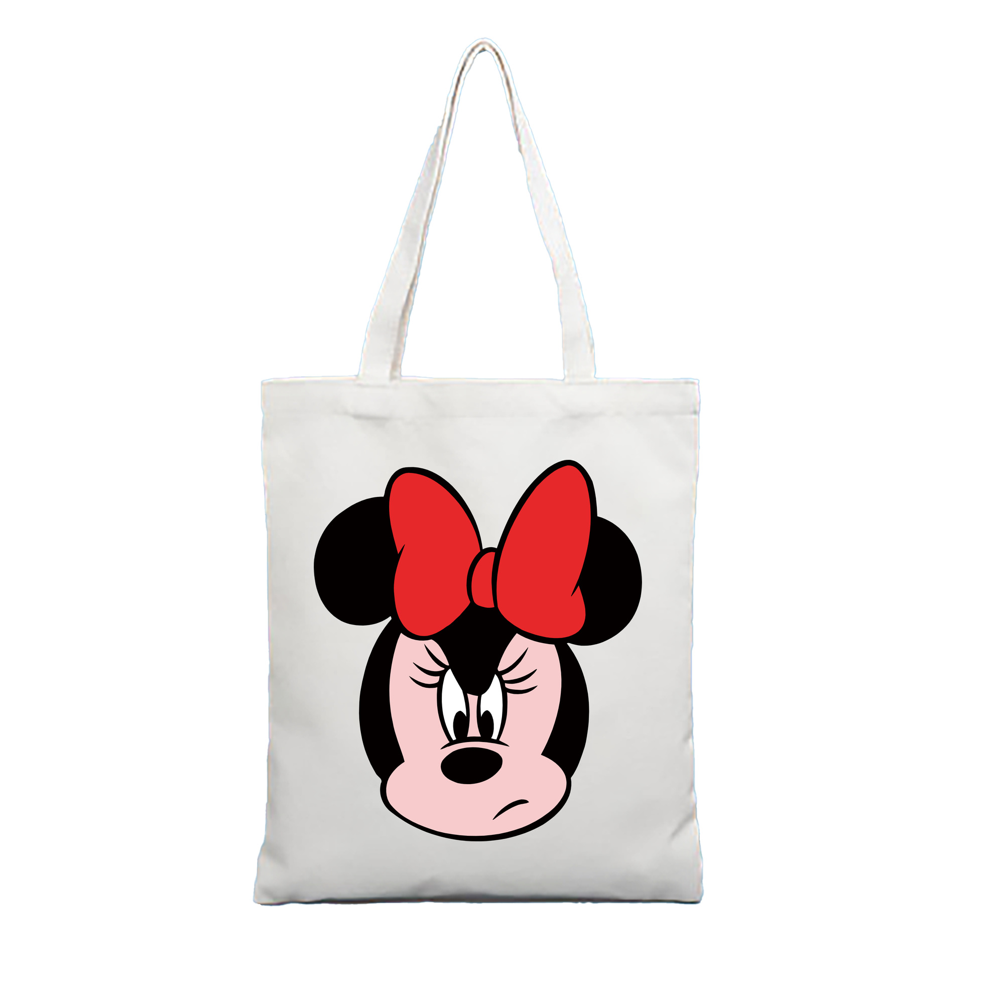 （画像用） ミッキーマウス Mickey Mouse 縦型キャンバス生地手提げバッグ　トートバッグ