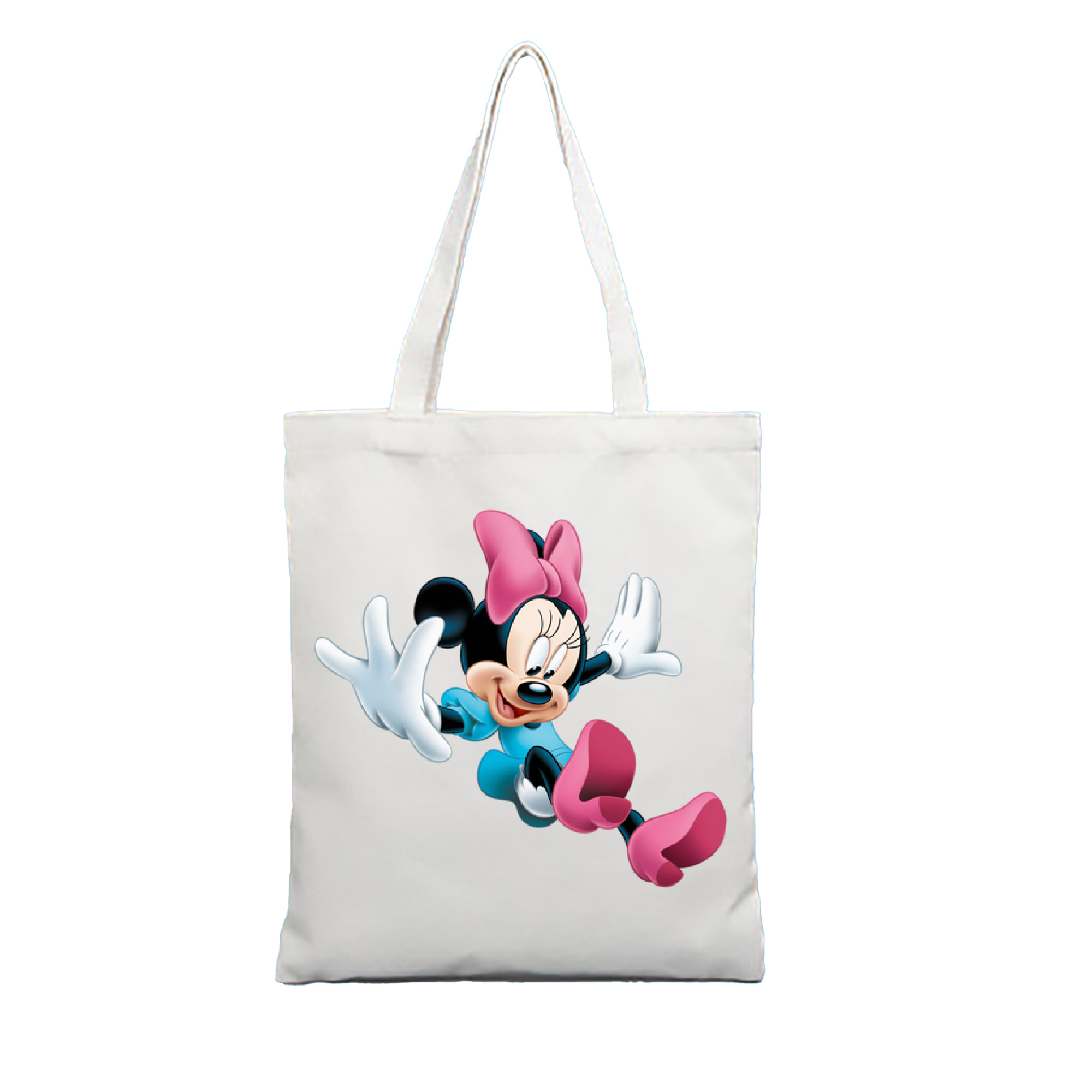 （画像用） ミッキーマウス Mickey Mouse 縦型キャンバス生地手提げバッグ　トートバッグ