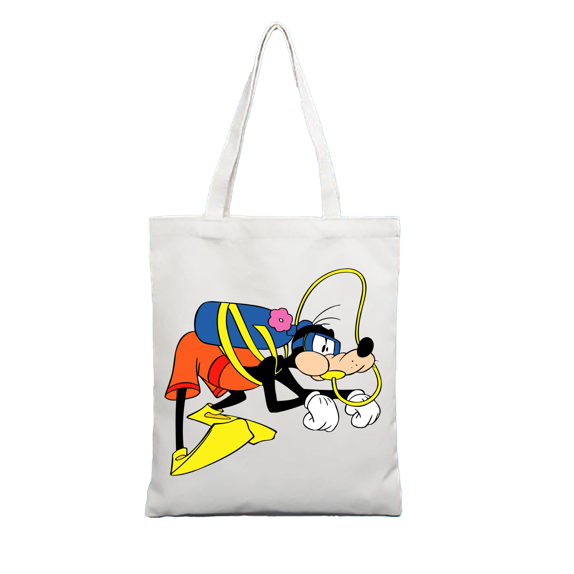 （画像用） ミッキーマウス Mickey Mouse 縦型キャンバス生地手提げバッグ　トートバッグ
