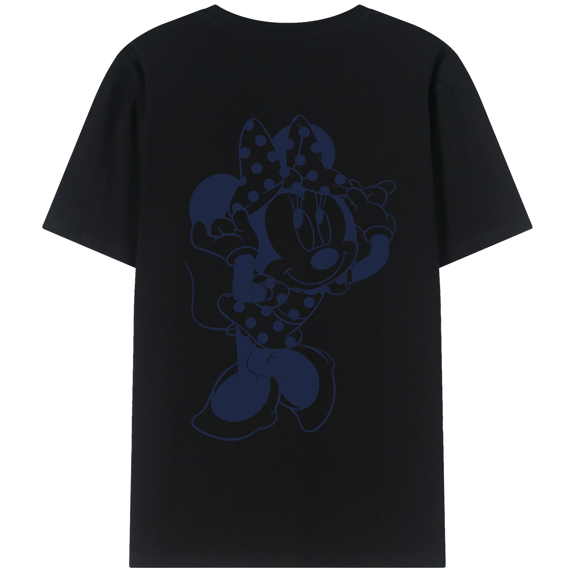 ミッキーマウス Mickey Mouse 綿100％ メンズ半袖Tシャツ（バックプリント） 通気性