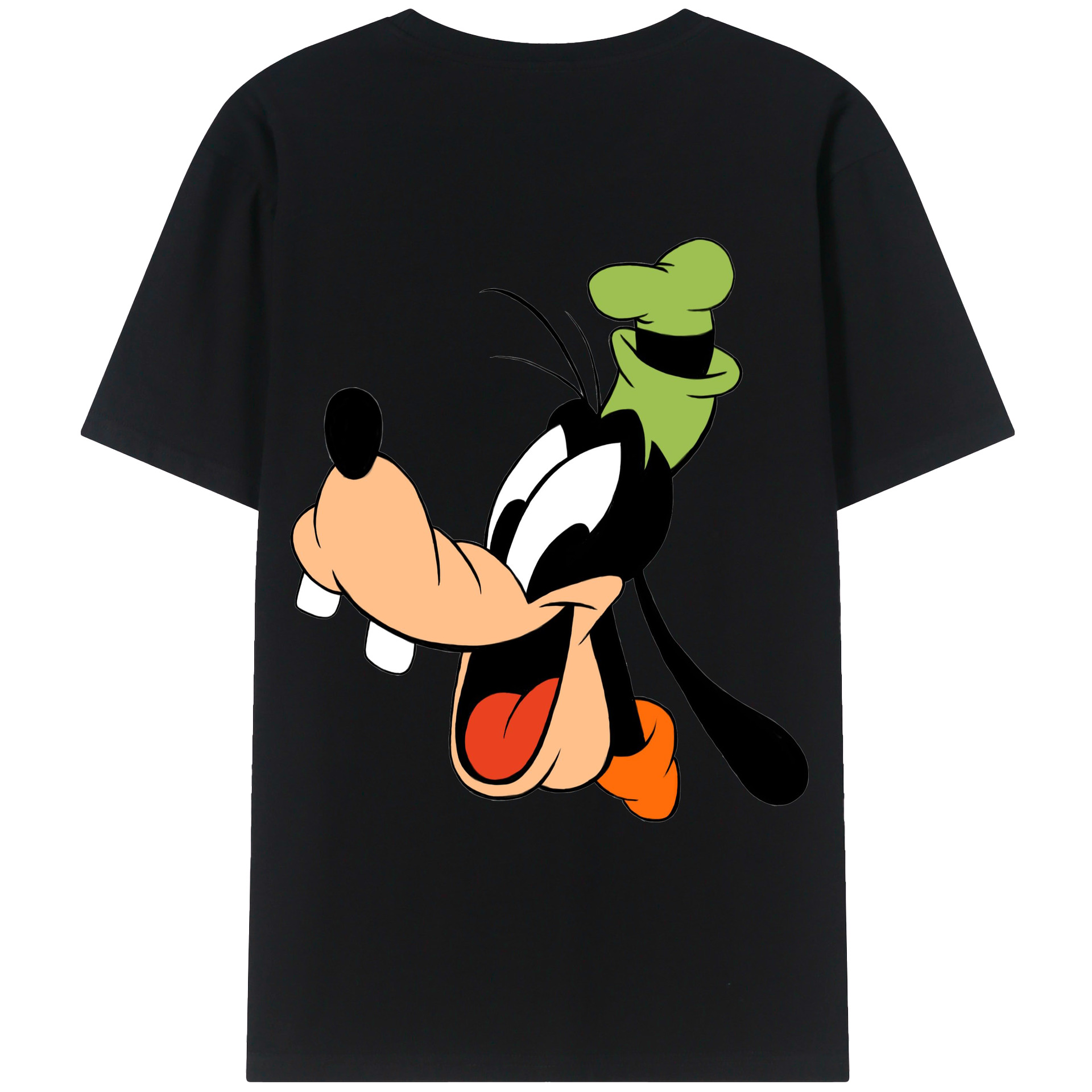 ミッキーマウス Mickey Mouse 綿100％ メンズ半袖Tシャツ（バックプリント） 通気性