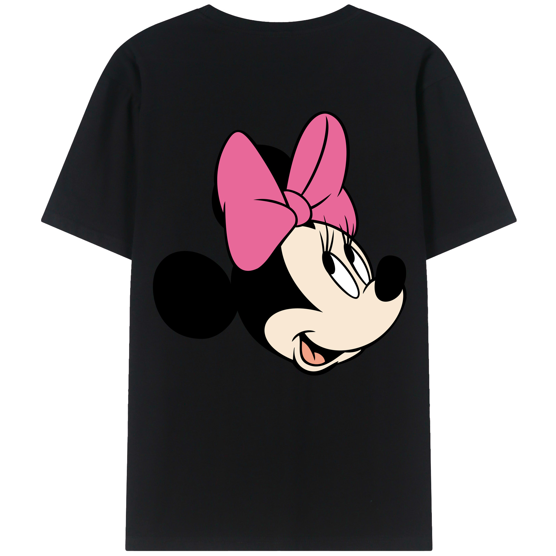 ミッキーマウス Mickey Mouse 綿100％ メンズ半袖Tシャツ（バックプリント） 通気性