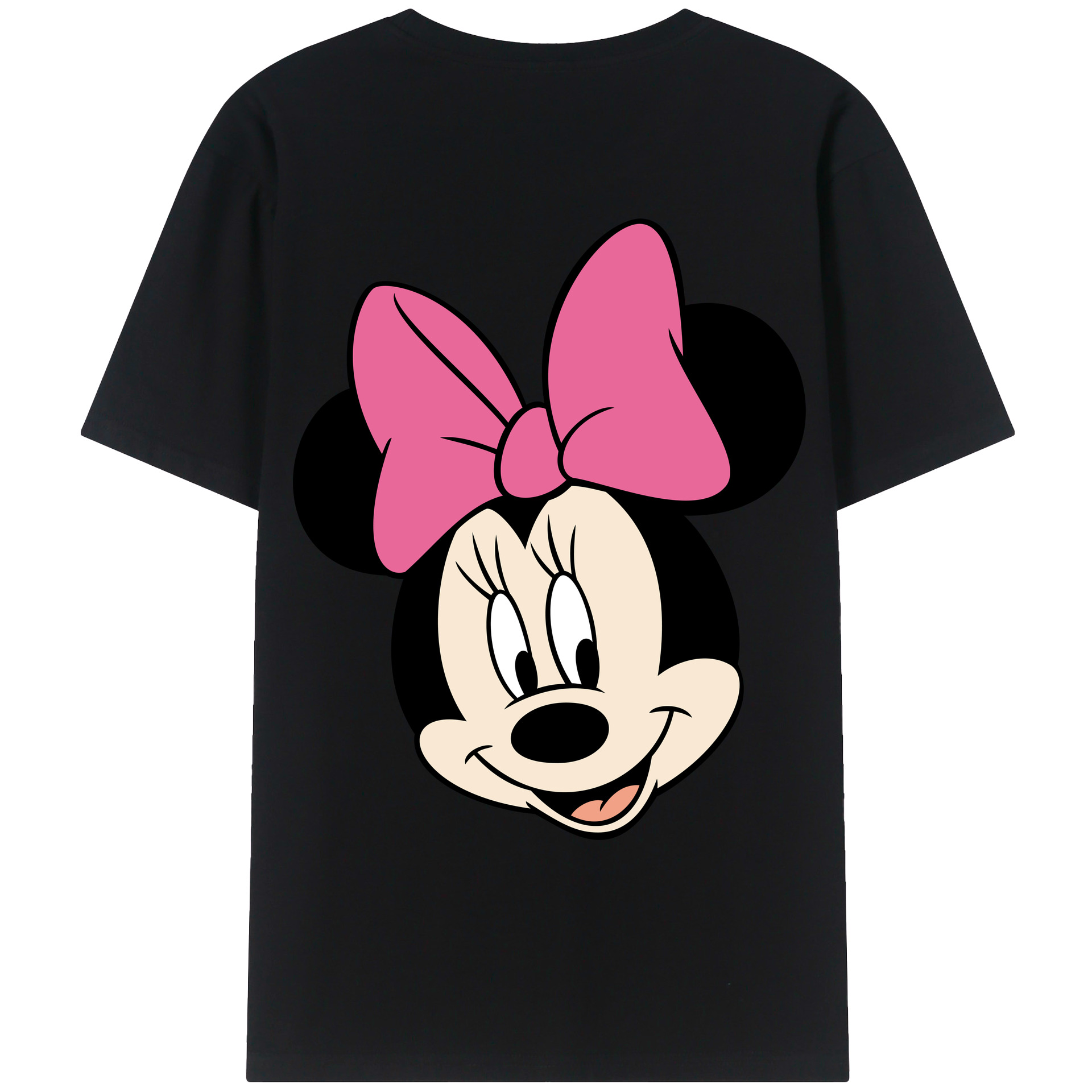 ミッキーマウス Mickey Mouse 綿100％ メンズ半袖Tシャツ（バックプリント） 通気性