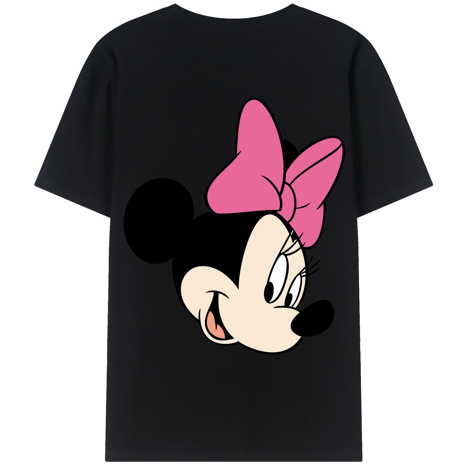 ミッキーマウス Mickey Mouse 綿100％ メンズ半袖Tシャツ（バックプリント） 通気性