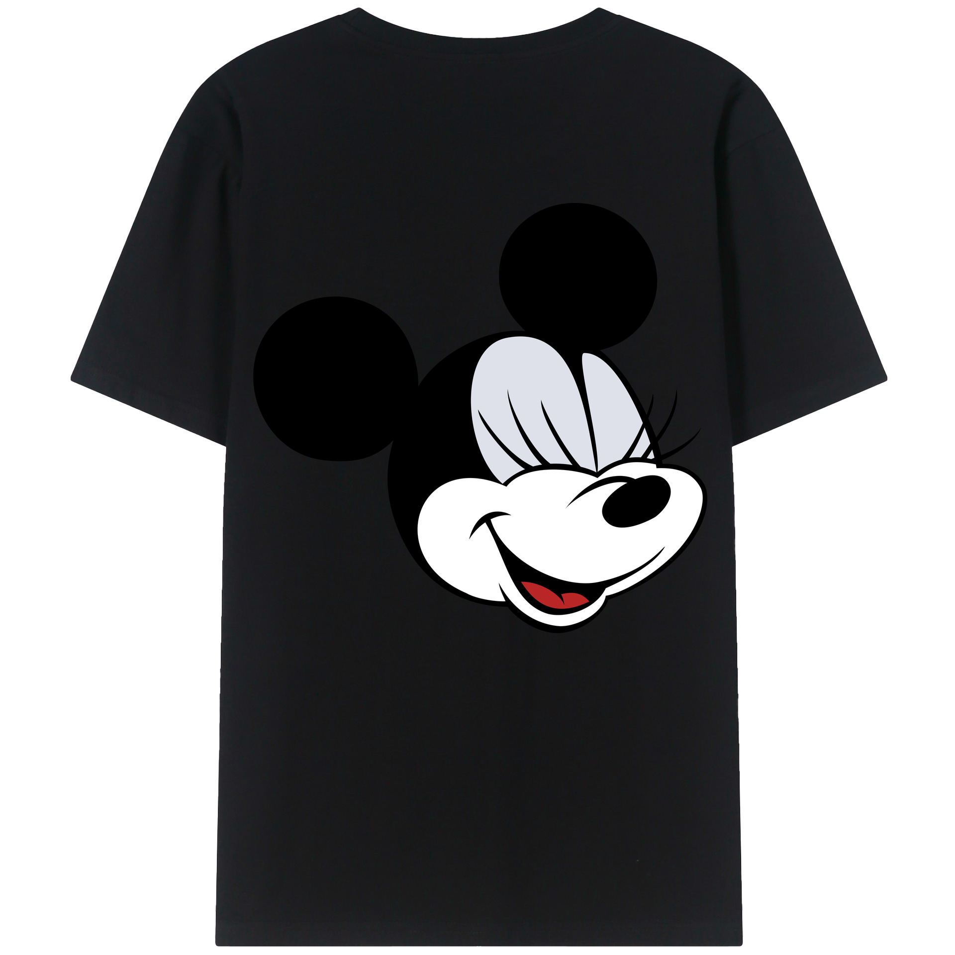 ミッキーマウス Mickey Mouse 綿100％ メンズ半袖Tシャツ（バックプリント） 通気性