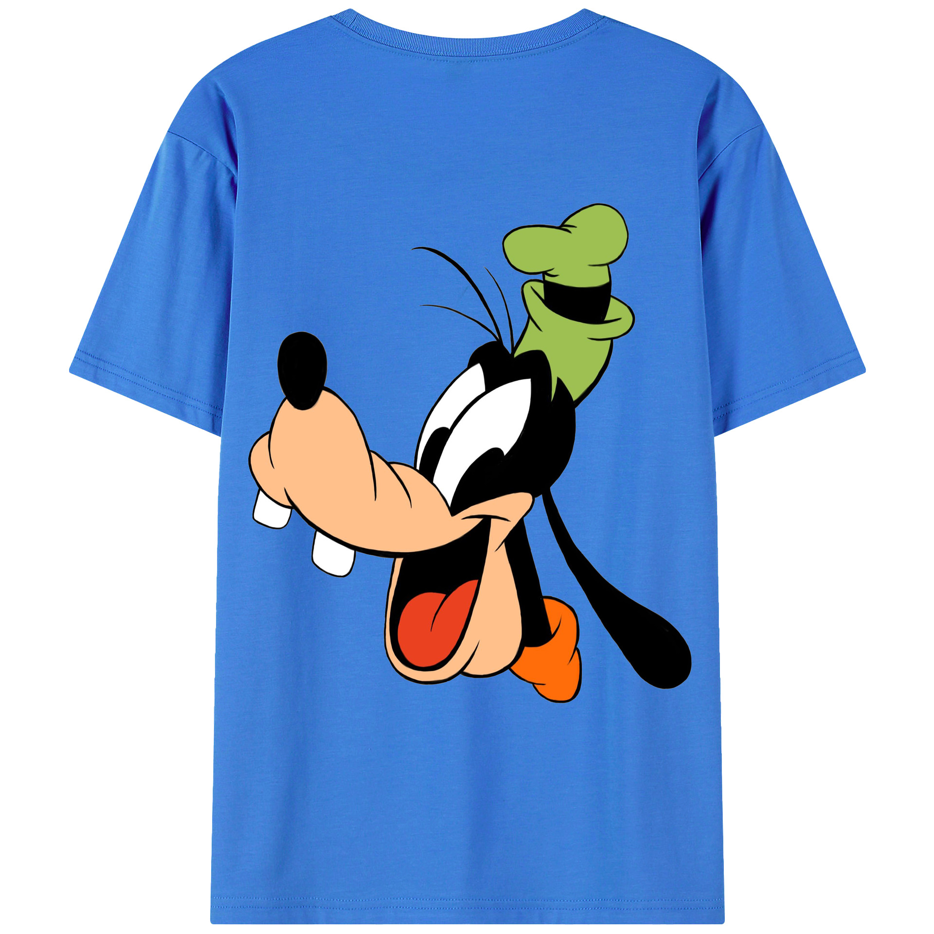ミッキーマウス Mickey Mouse 綿100％ メンズ半袖Tシャツ（バックプリント） 通気性