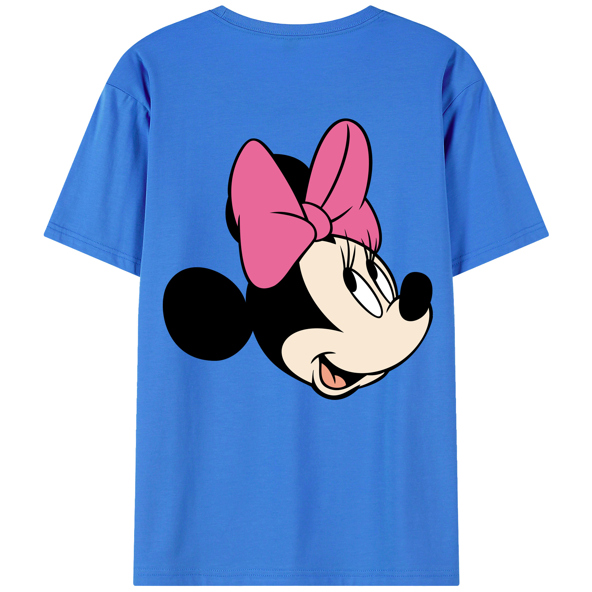 ミッキーマウス Mickey Mouse 綿100％ メンズ半袖Tシャツ（バックプリント） 通気性