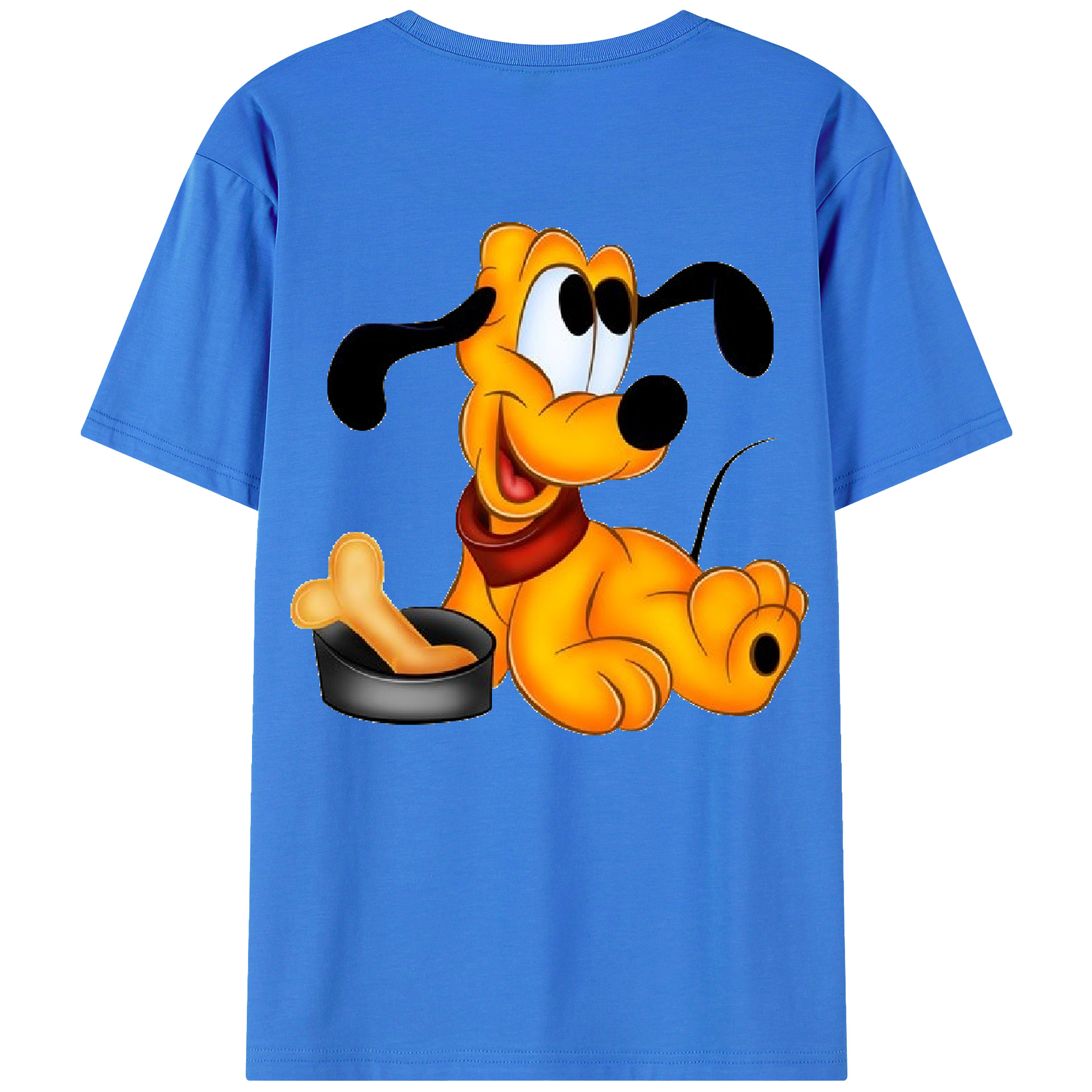 ミッキーマウス Mickey Mouse 綿100％ メンズ半袖Tシャツ（バックプリント） 通気性