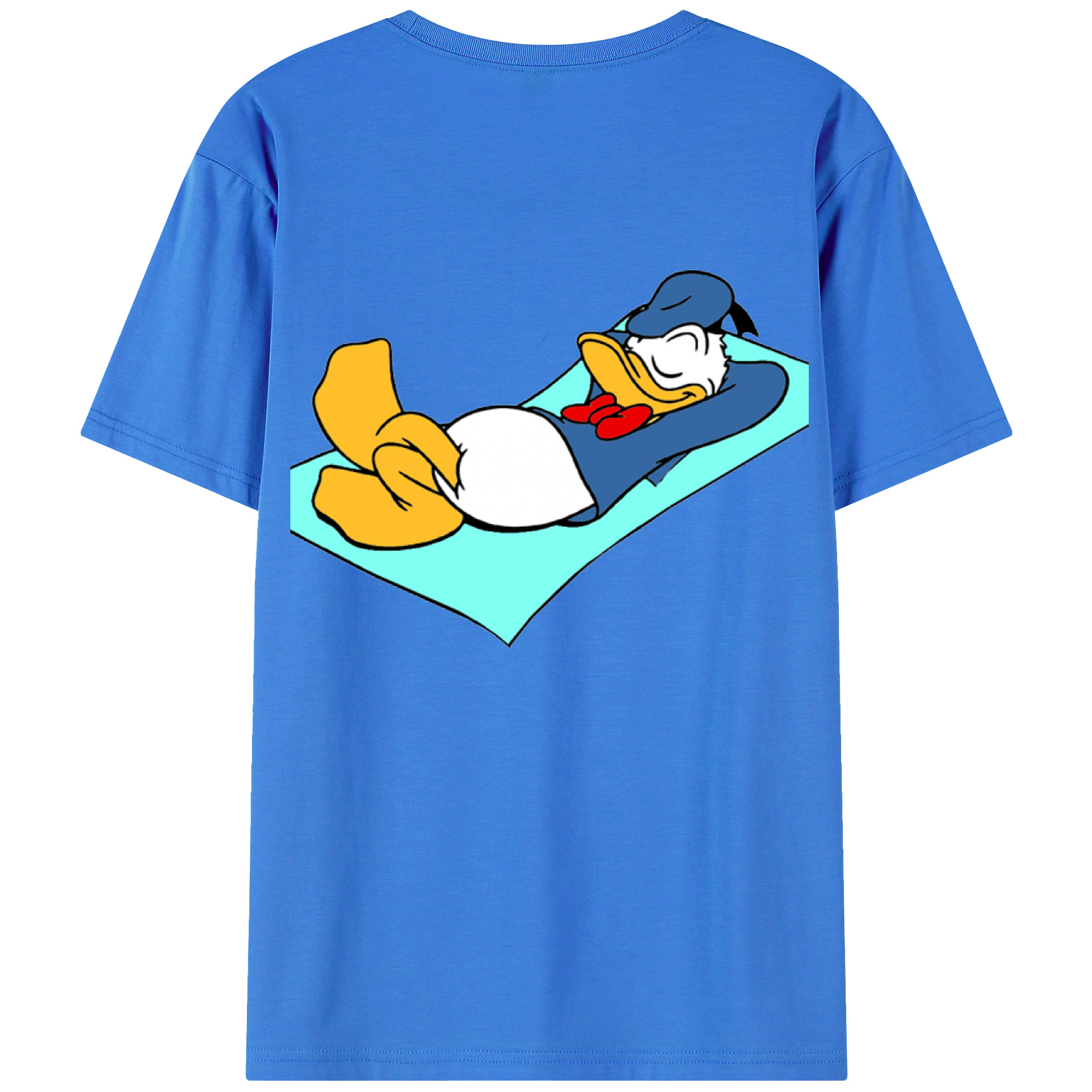 ミッキーマウス Mickey Mouse 綿100％ メンズ半袖Tシャツ（バックプリント） 通気性