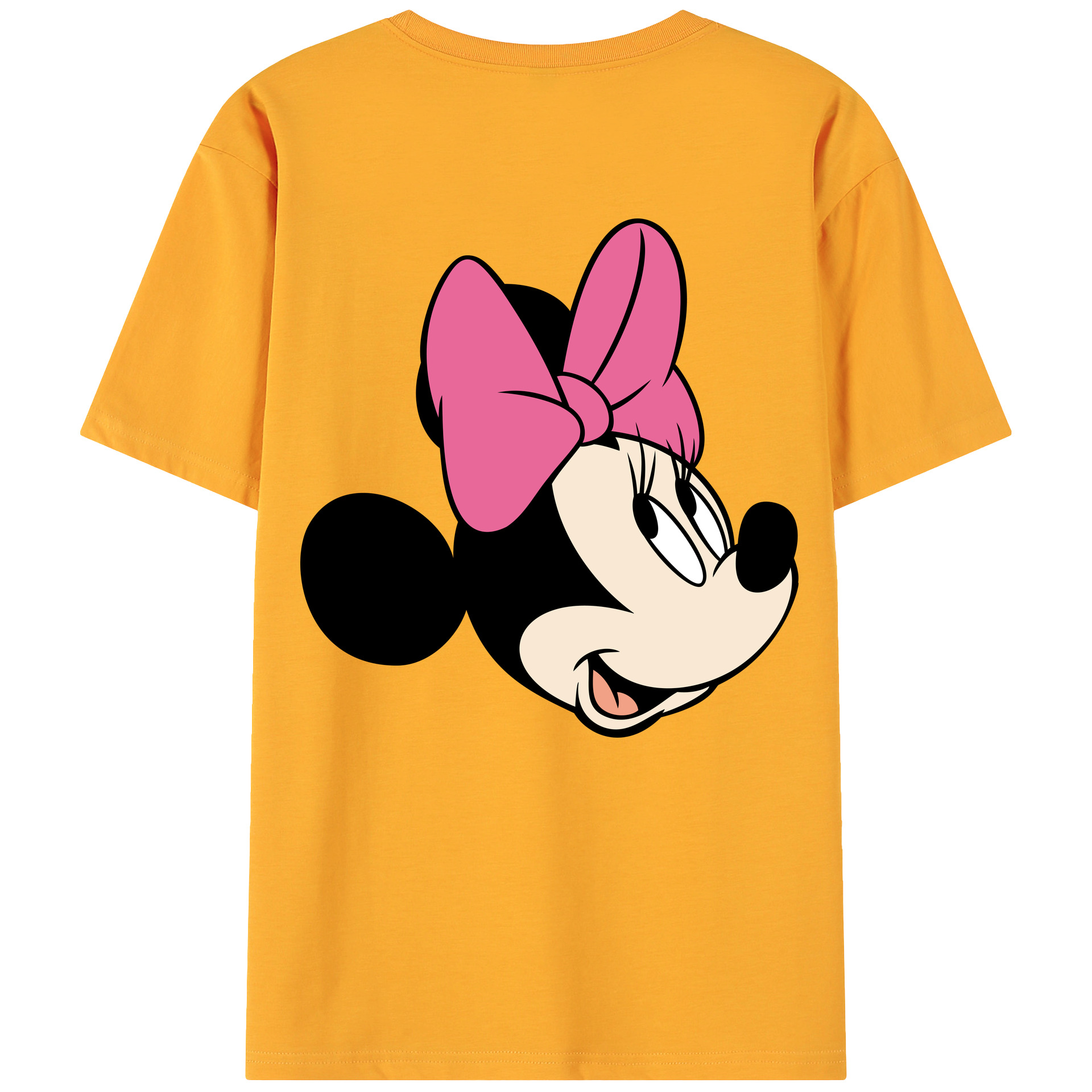 ミッキーマウス Mickey Mouse 綿100％ メンズ半袖Tシャツ（バックプリント） 通気性