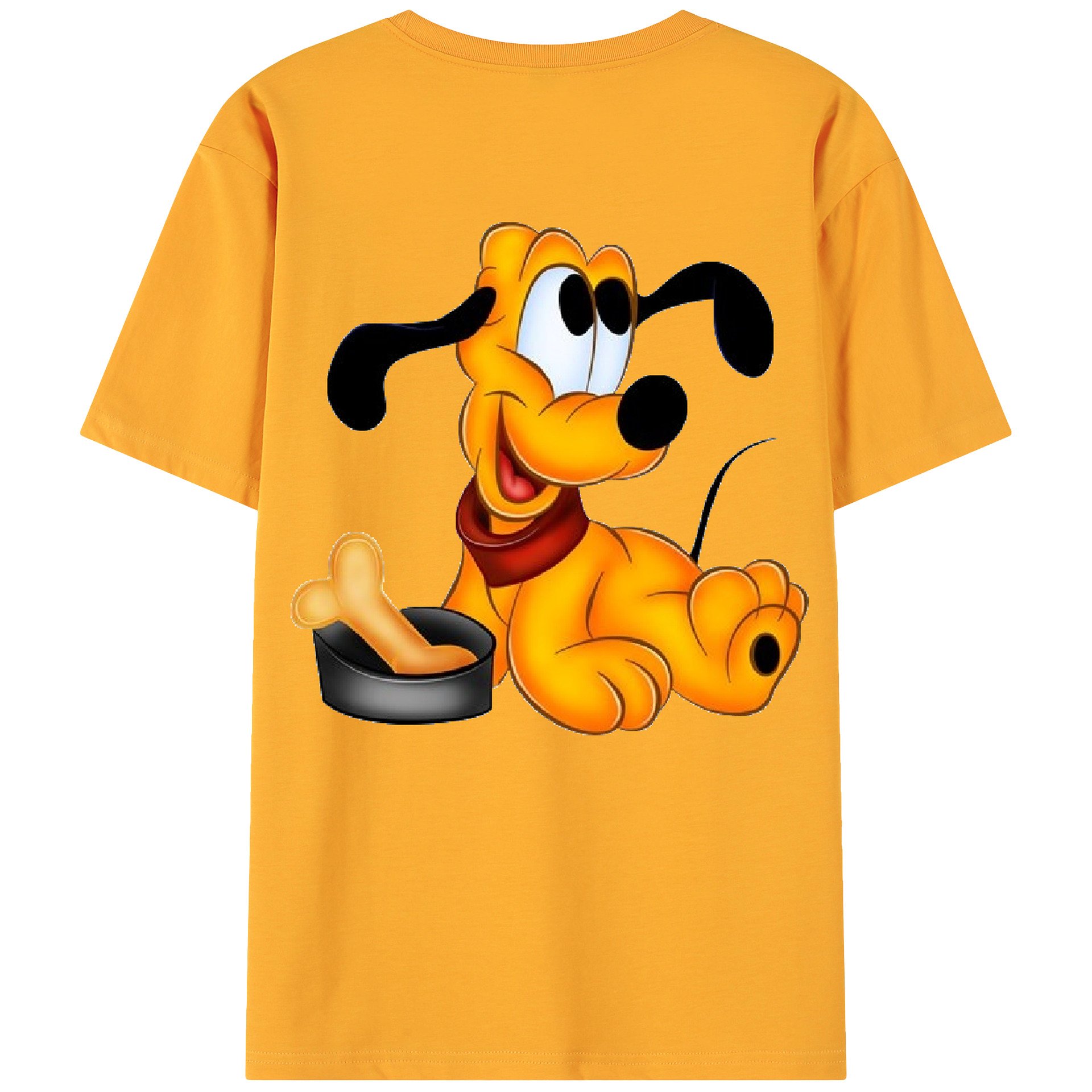 ミッキーマウス Mickey Mouse 綿100％ メンズ半袖Tシャツ（バックプリント） 通気性