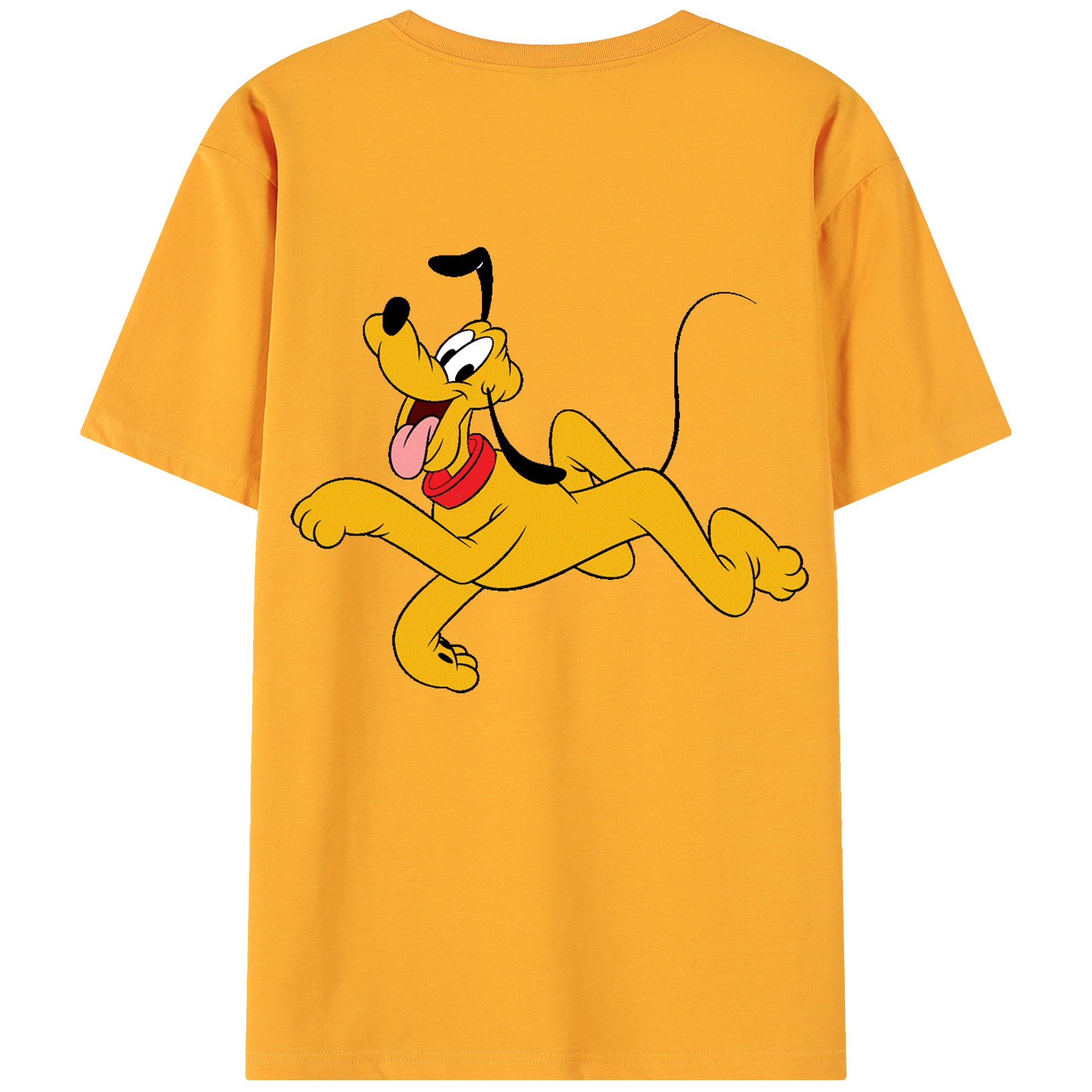 ミッキーマウス Mickey Mouse 綿100％ メンズ半袖Tシャツ（バックプリント） 通気性