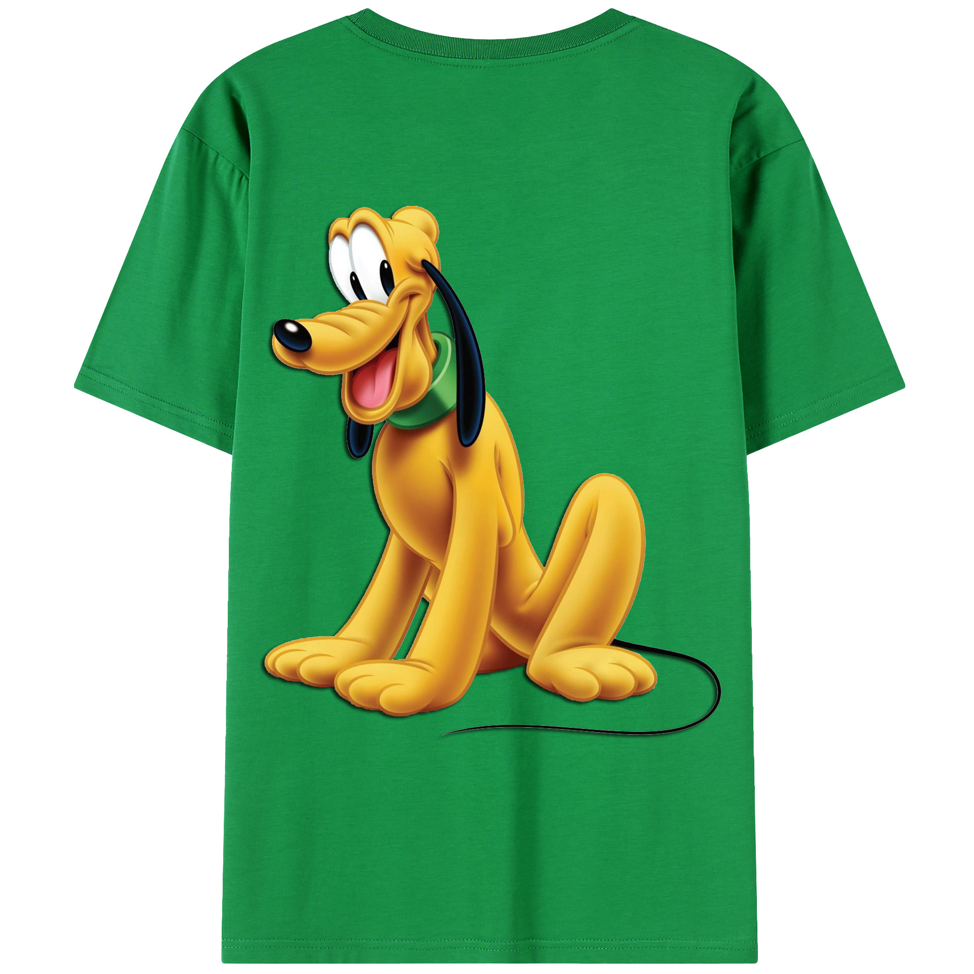 ミッキーマウス Mickey Mouse 綿100％ メンズ半袖Tシャツ（バックプリント） 通気性