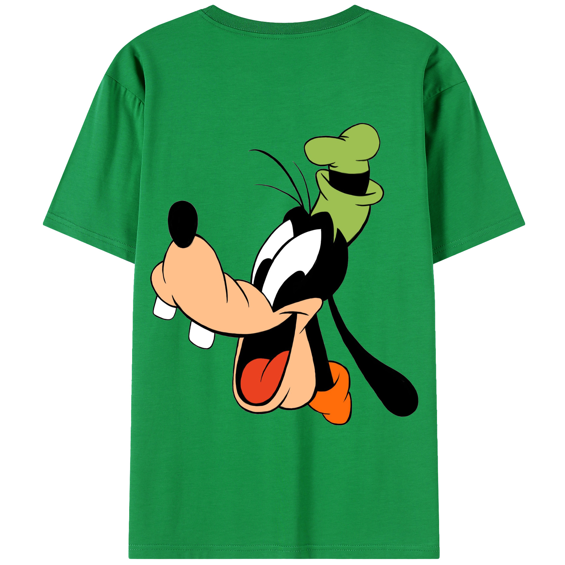 ミッキーマウス Mickey Mouse 綿100％ メンズ半袖Tシャツ（バックプリント） 通気性