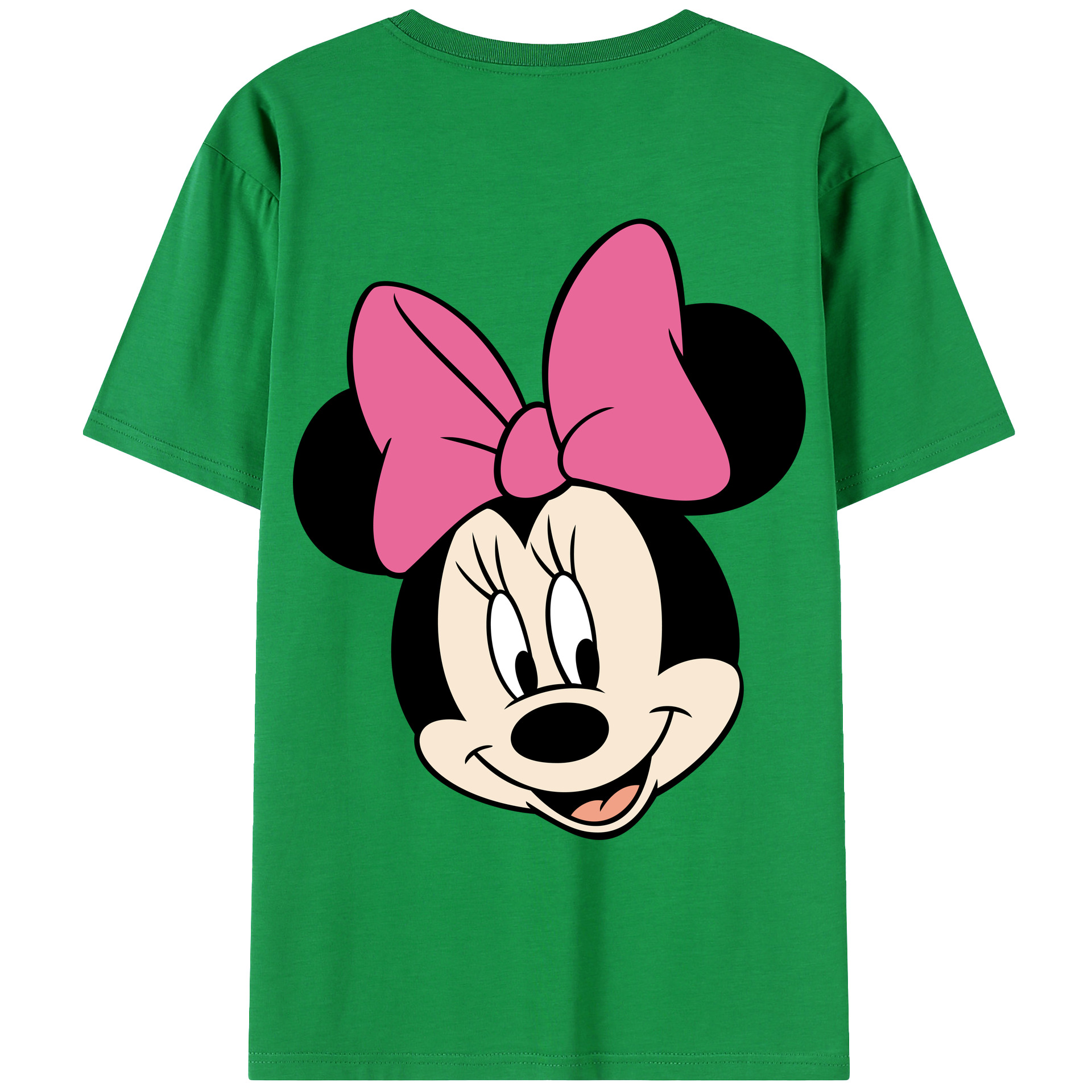 ミッキーマウス Mickey Mouse 綿100％ メンズ半袖Tシャツ（バックプリント） 通気性