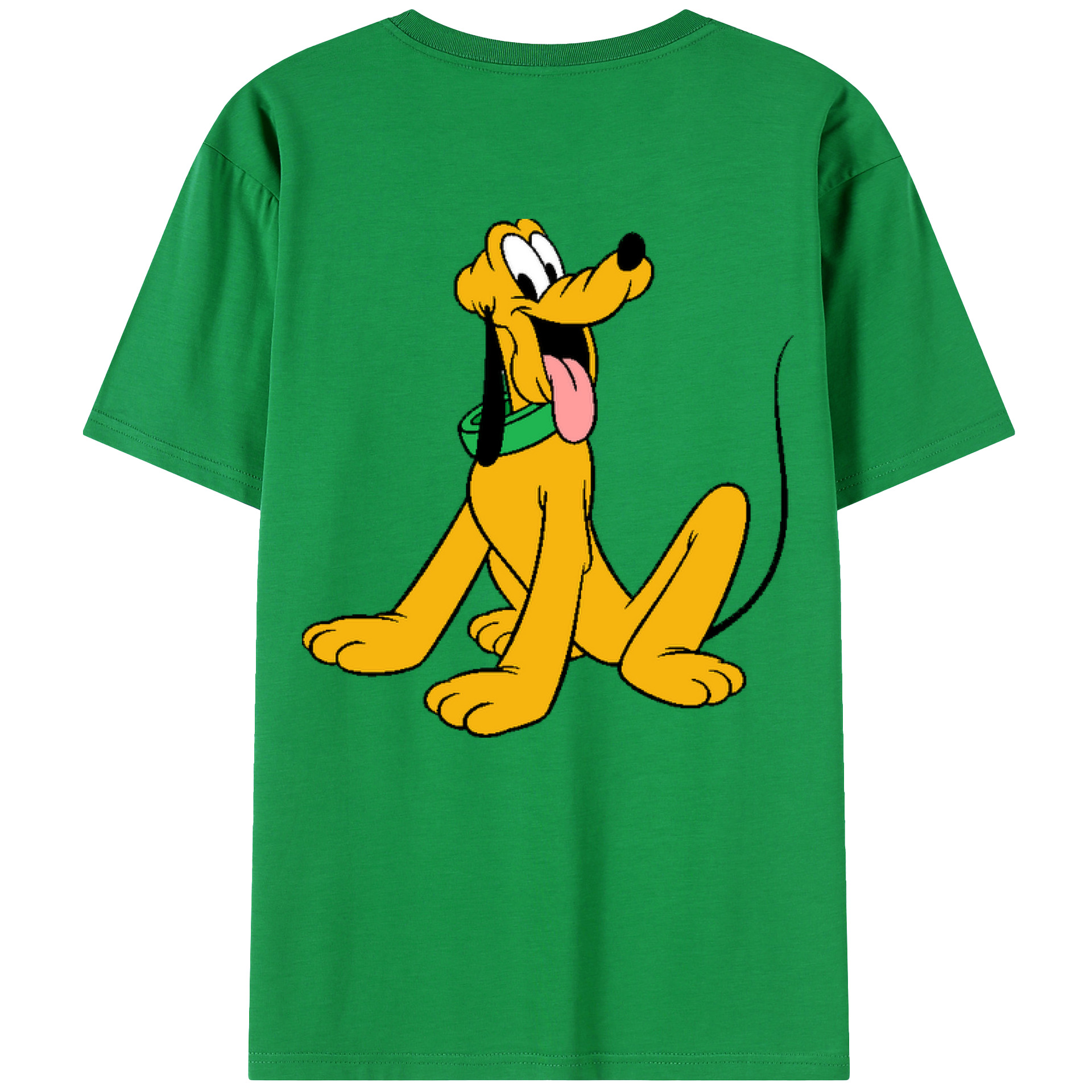 ミッキーマウス Mickey Mouse 綿100％ メンズ半袖Tシャツ（バックプリント） 通気性